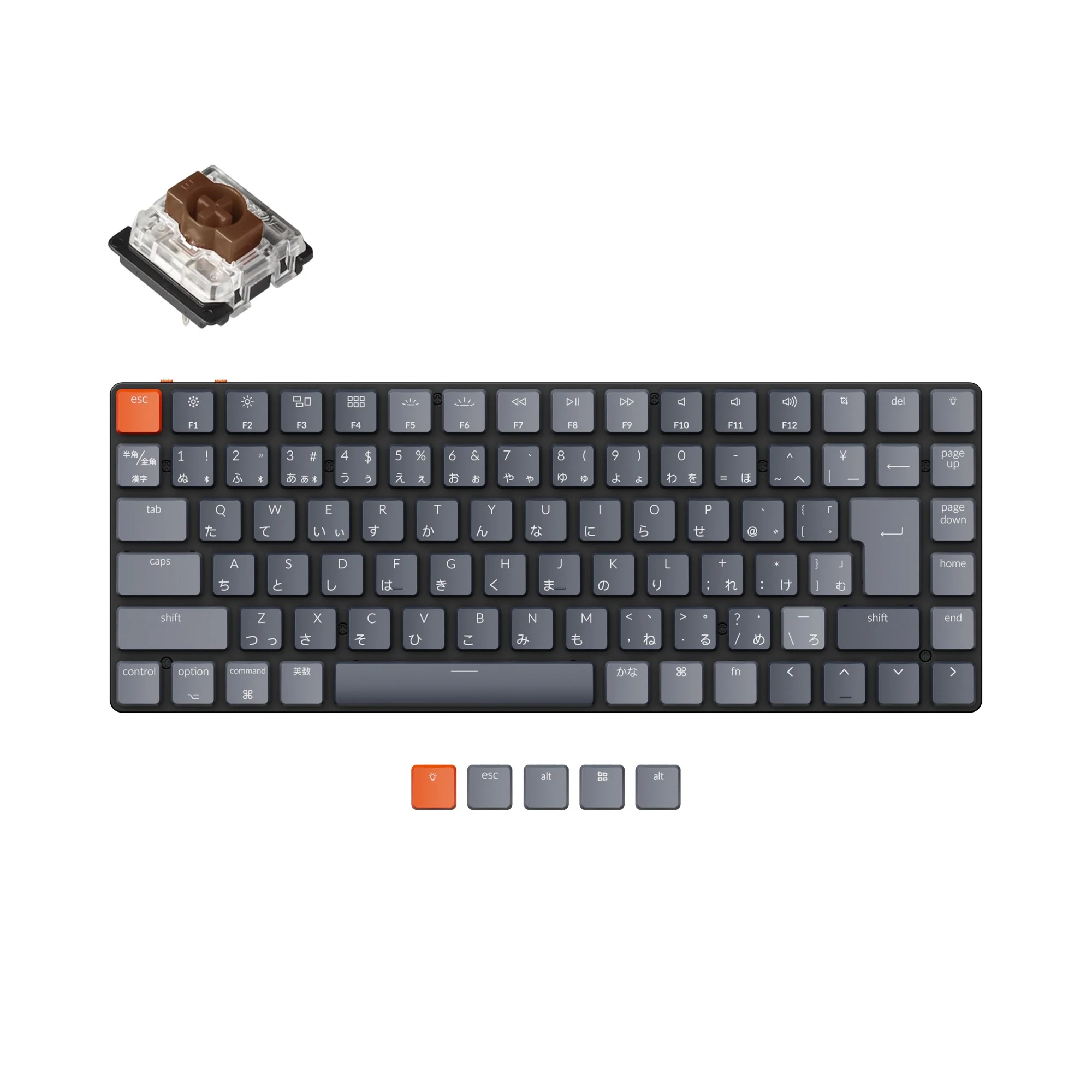 Keychron K3 Ultra-slim draadloos mechanisch toetsenbord (Japanse JIS-indeling) - Versie 2