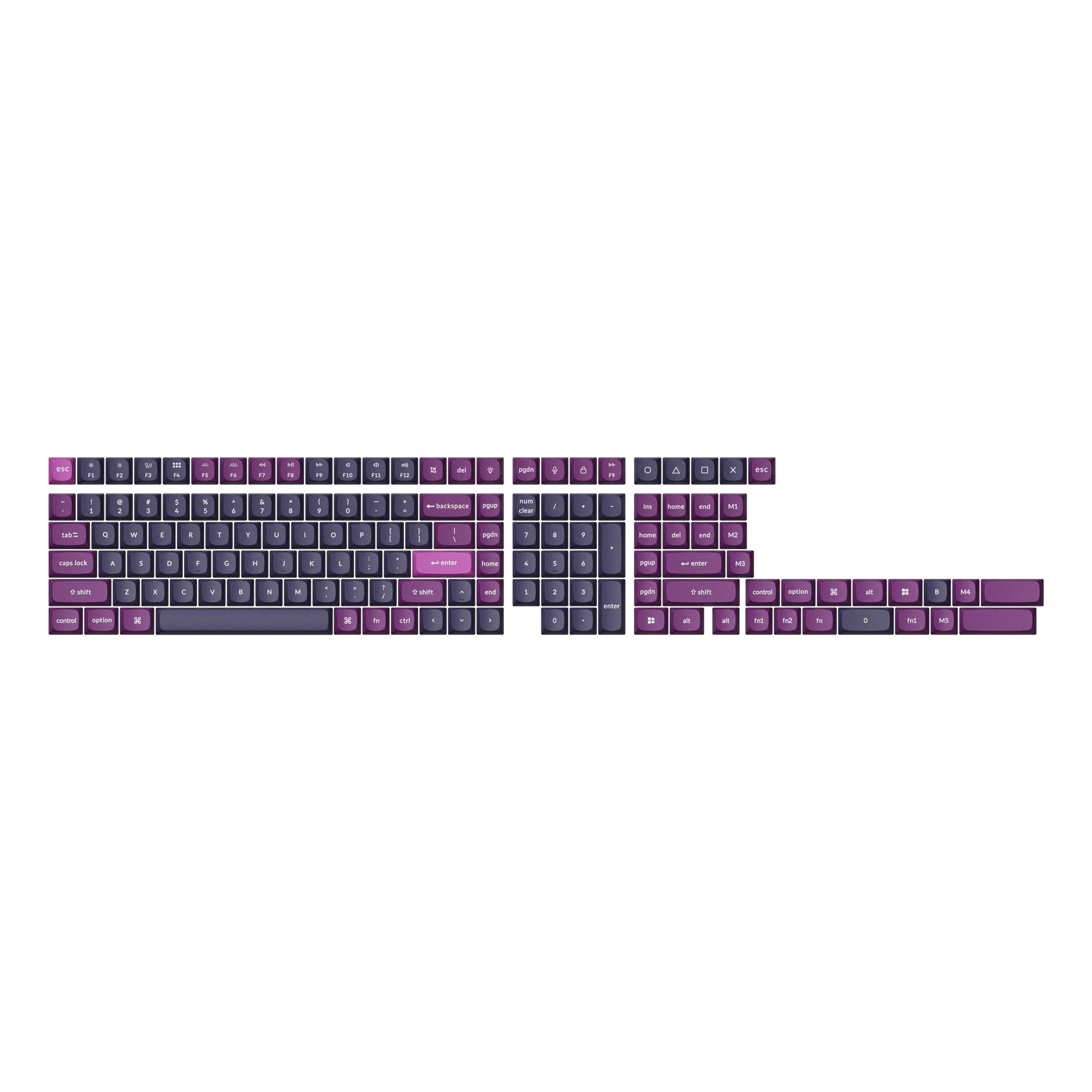 Double Shot PBT OSA Komplet Keycap-sæt