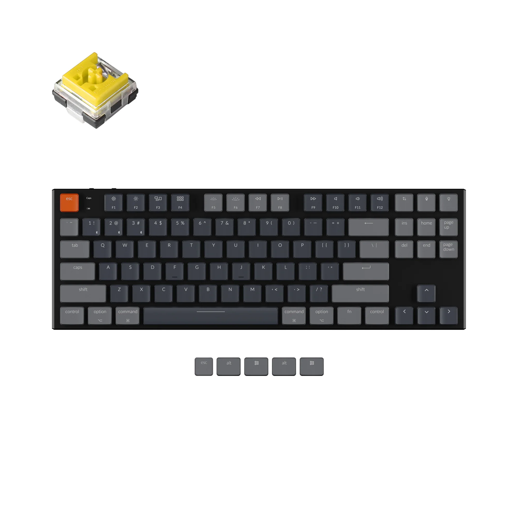 Keychron K1 kabellose mechanische Tastatur (Version 5)