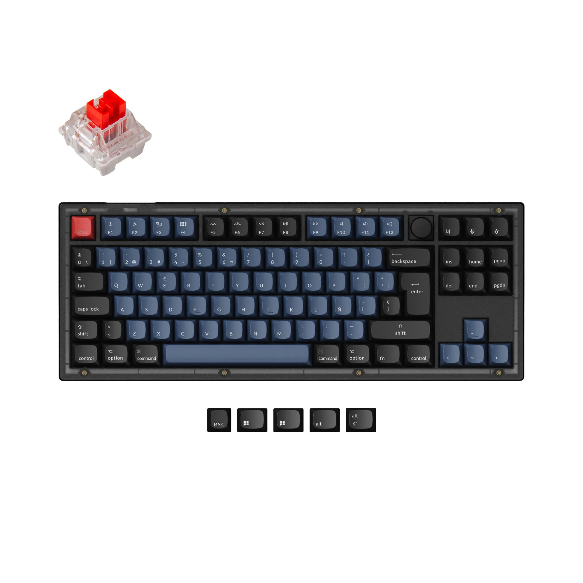 Keychron V3 QMK Custom -mekaaninen näppäimistö, ISO-asettelukokoelma
