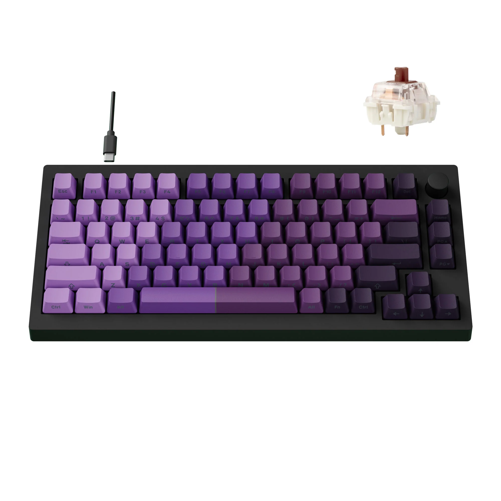 Teclado mecânico com fio Lemokey X4 QMK