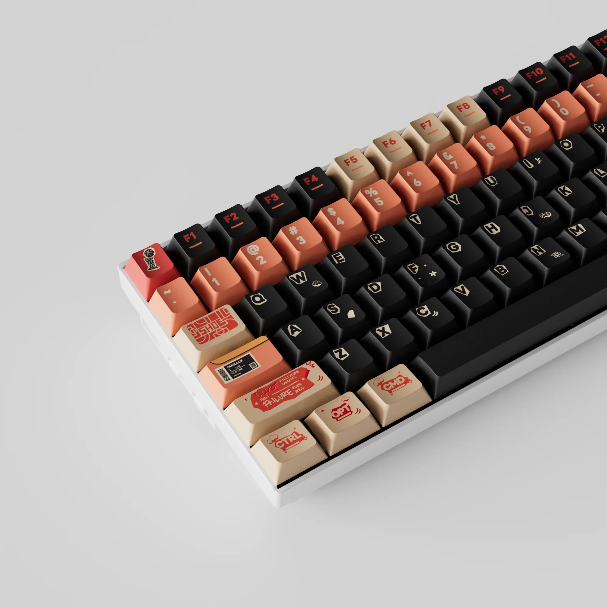 Poster - Set completo de keycaps PBT de perfil Cherry con sublimación
