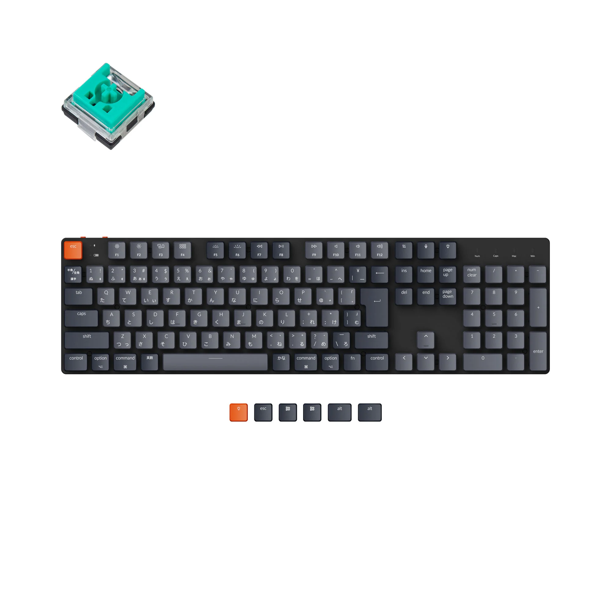 Keychron K5 SE trådløst mekanisk tastatur (japansk JIS-layout)