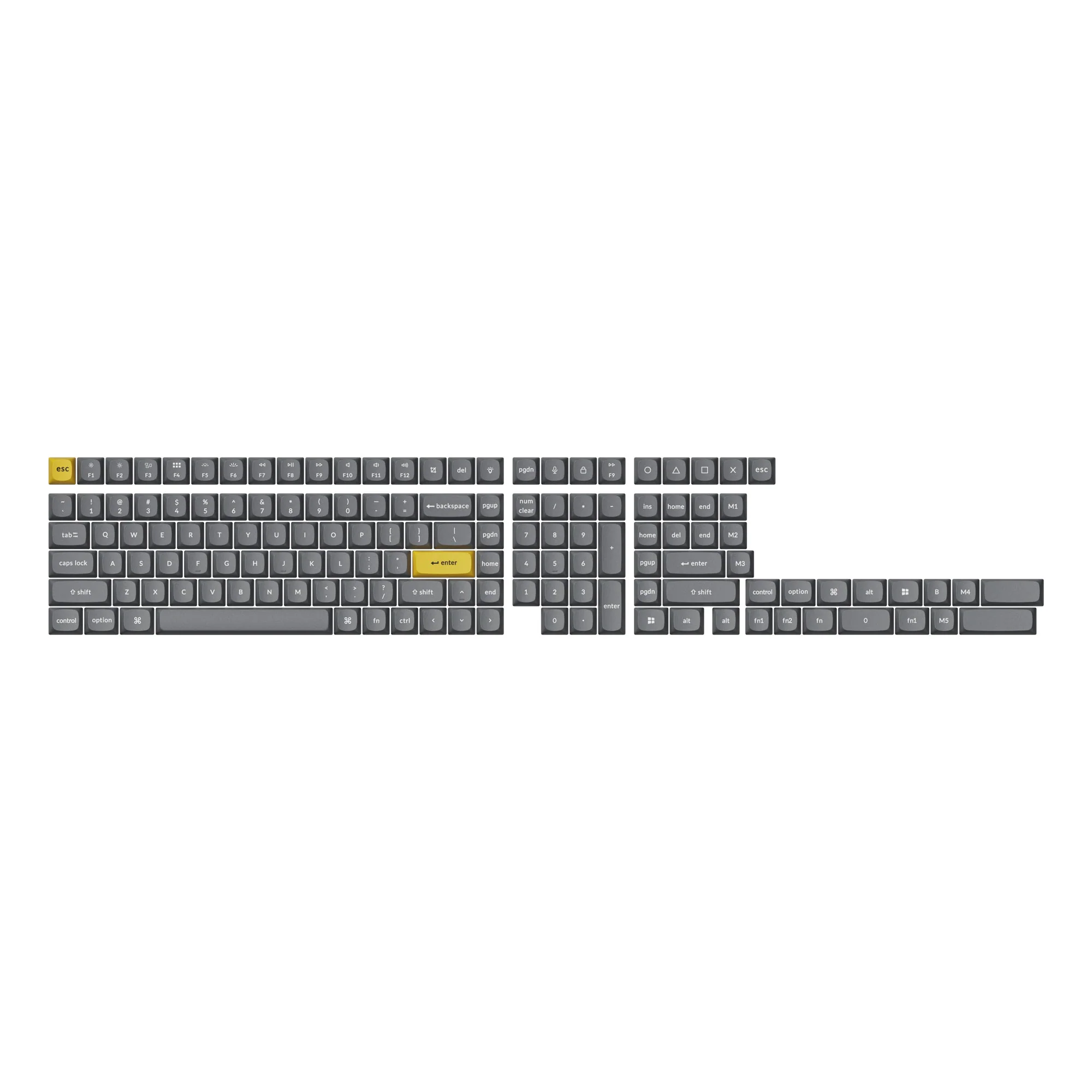 Double Shot PBT OSA Komplet Keycap-sæt