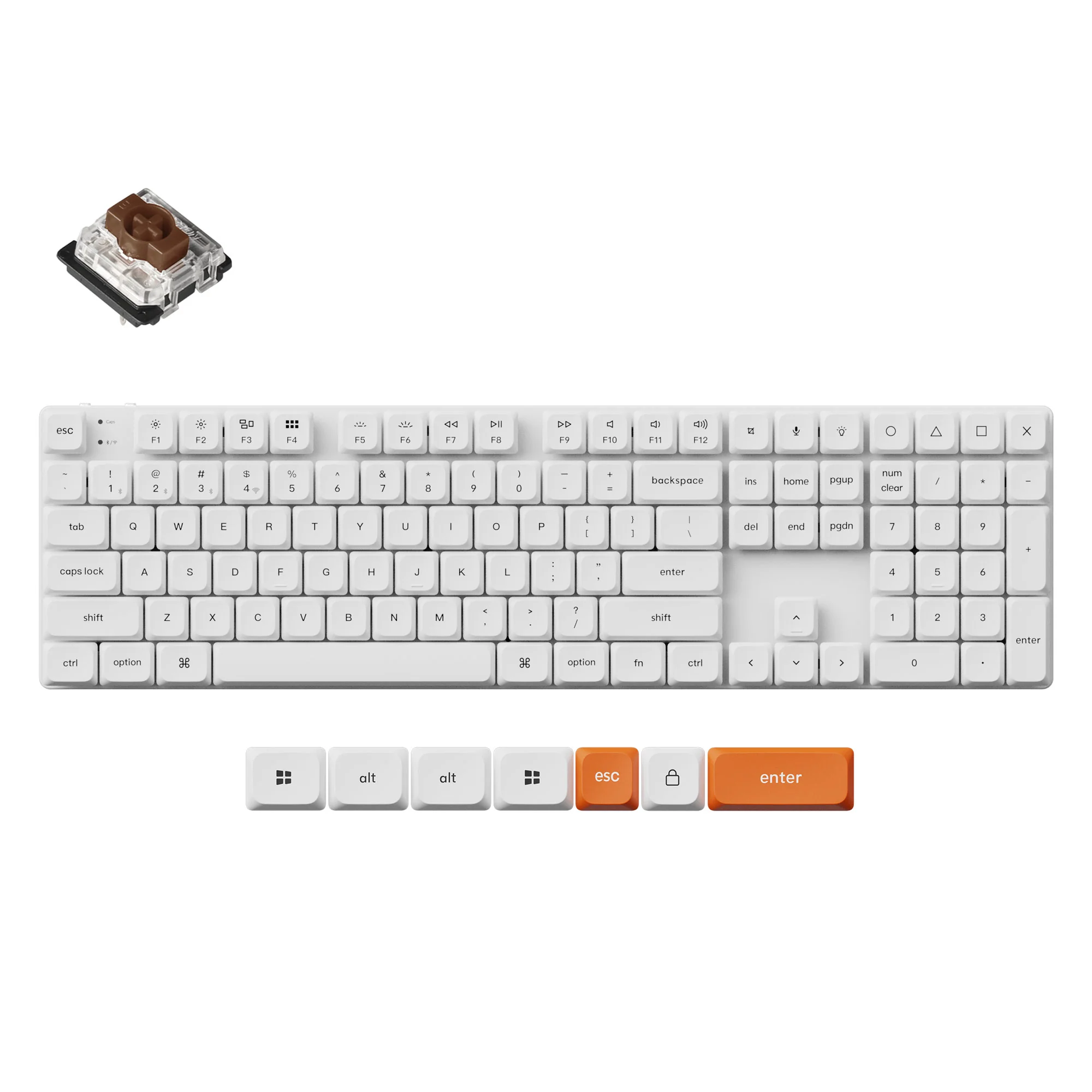 Teclado mecánico inalámbrico personalizado Keychron K5 Max QMK/VIA