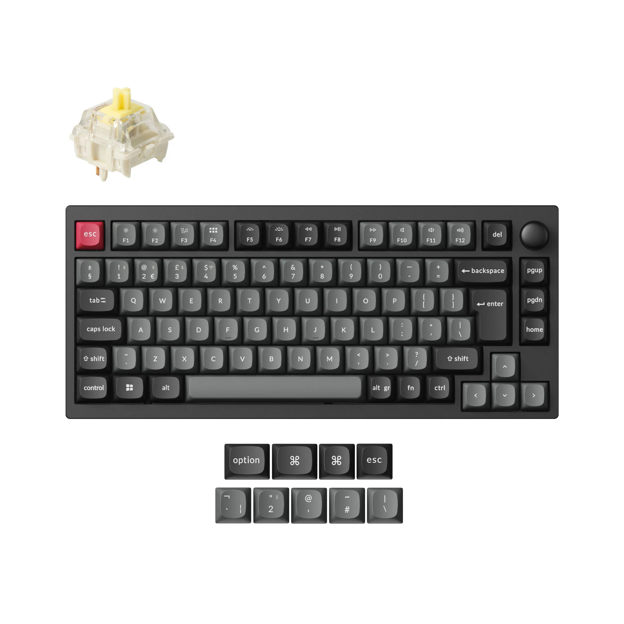 Lemokey P1 QMK langaton custom-mekaaninen näppäimistö ISO-layout-kokoelma