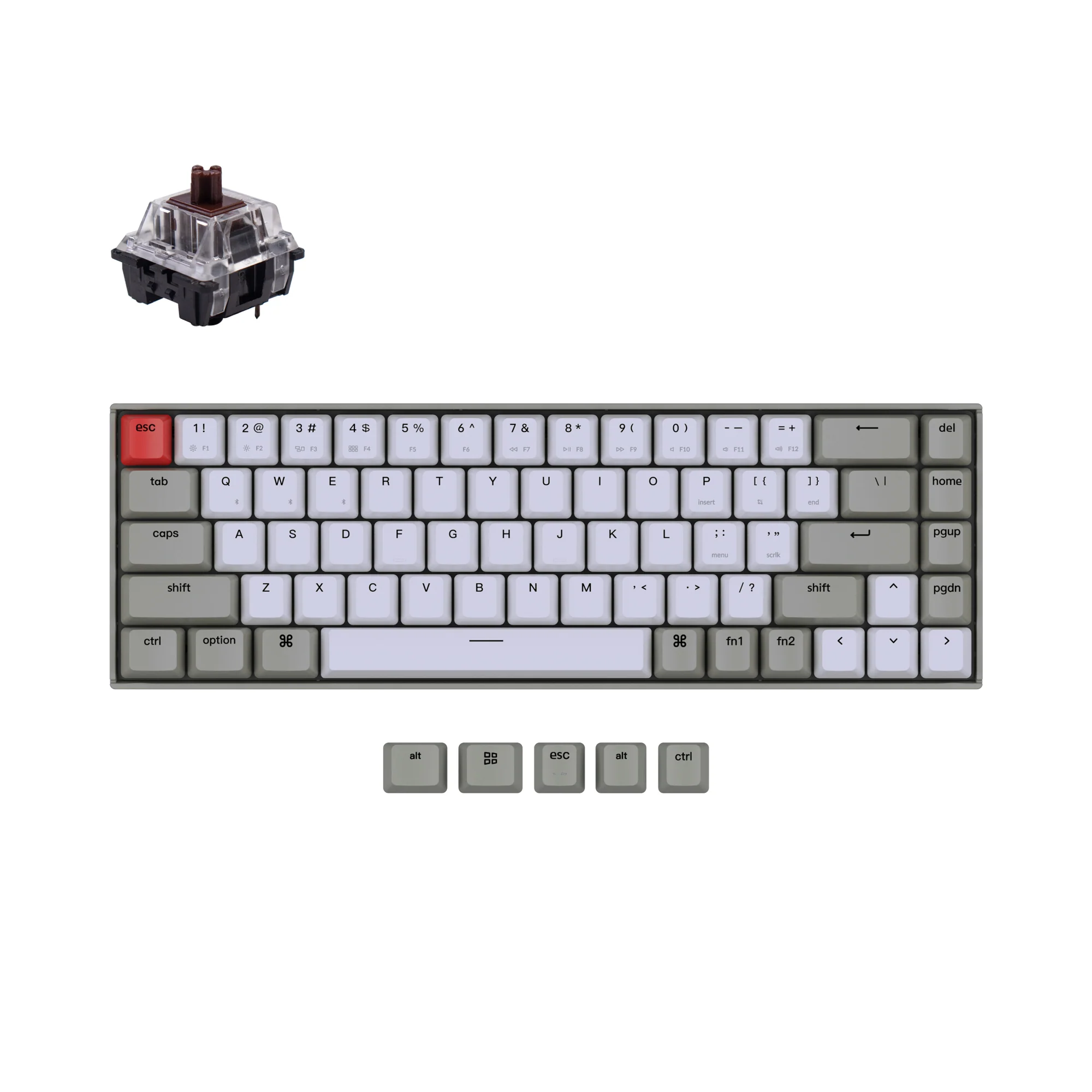 Teclado mecánico inalámbrico sin retroiluminación Keychron K6