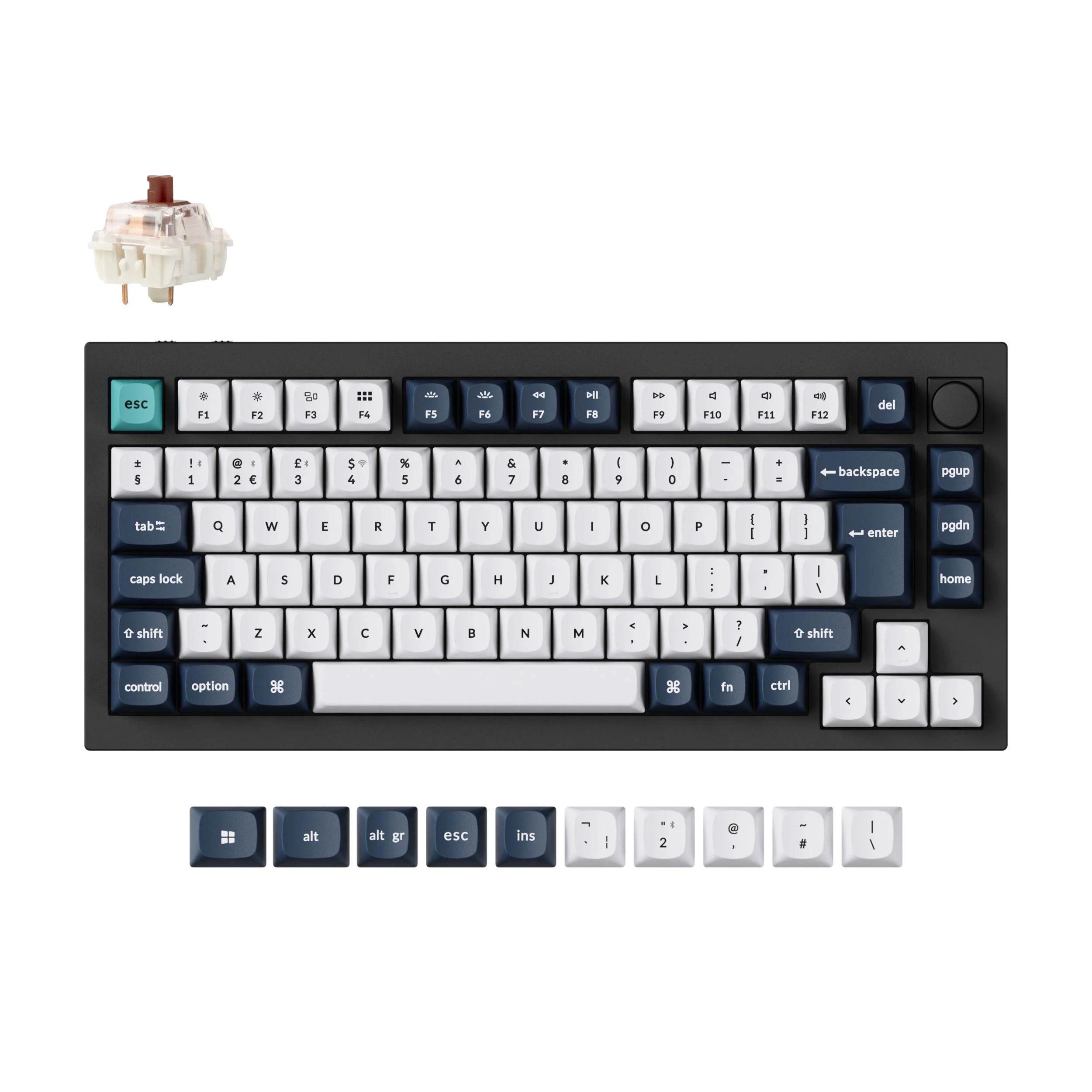 Keychron Q1 Max QMK/VIA Teclado mecánico inalámbrico personalizado Colección ISO