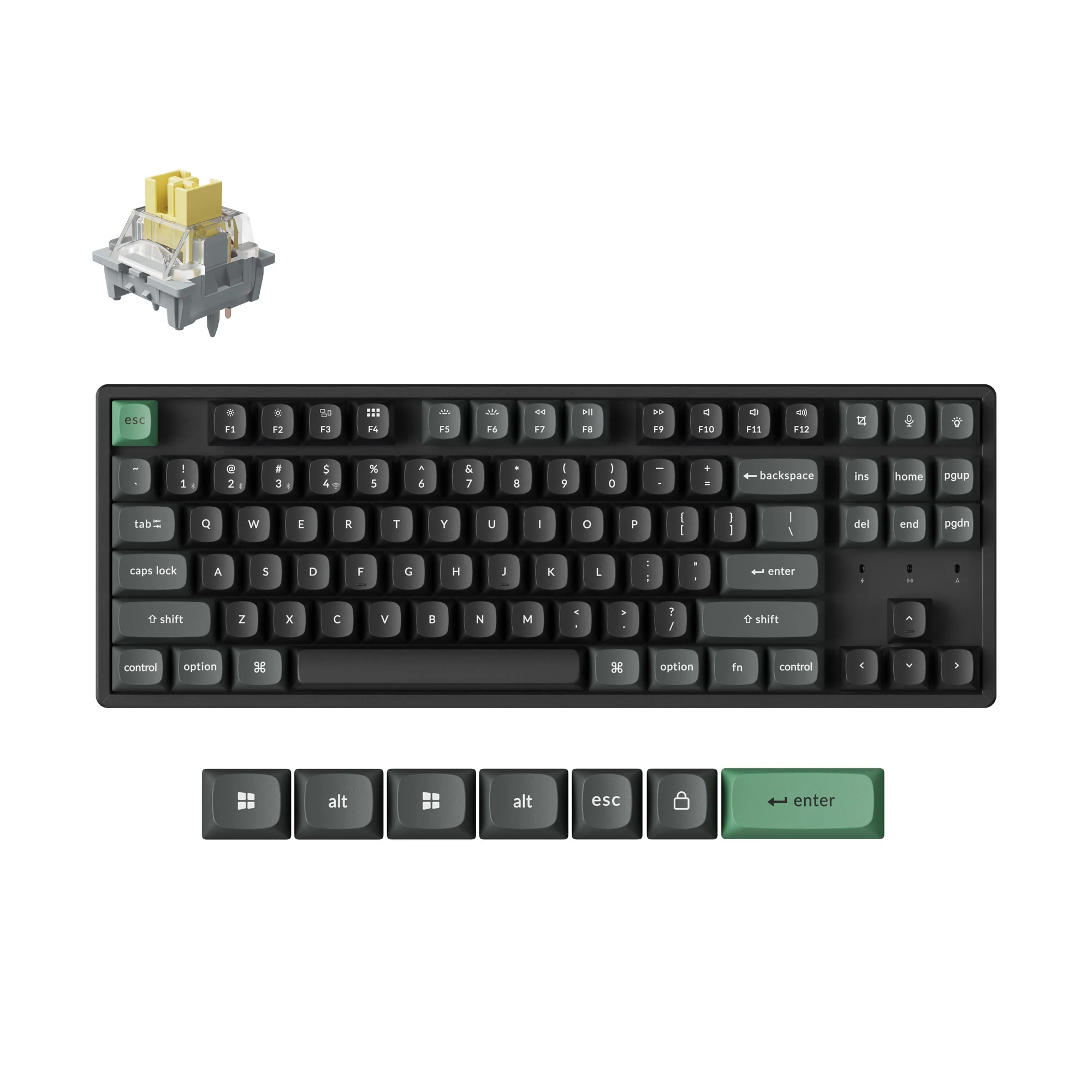 Teclado Mecânico Sem Fio Custom Keychron K8 Ultra 8K