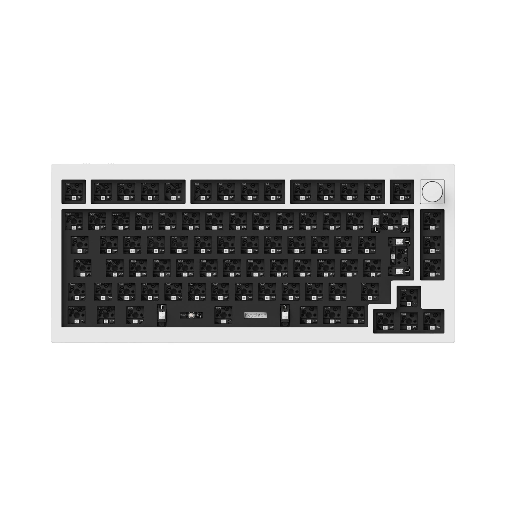 Keychron Q1 Pro QMK/VIA langaton Custom-mekaaninen näppäimistö ISO-asettelukokoelma