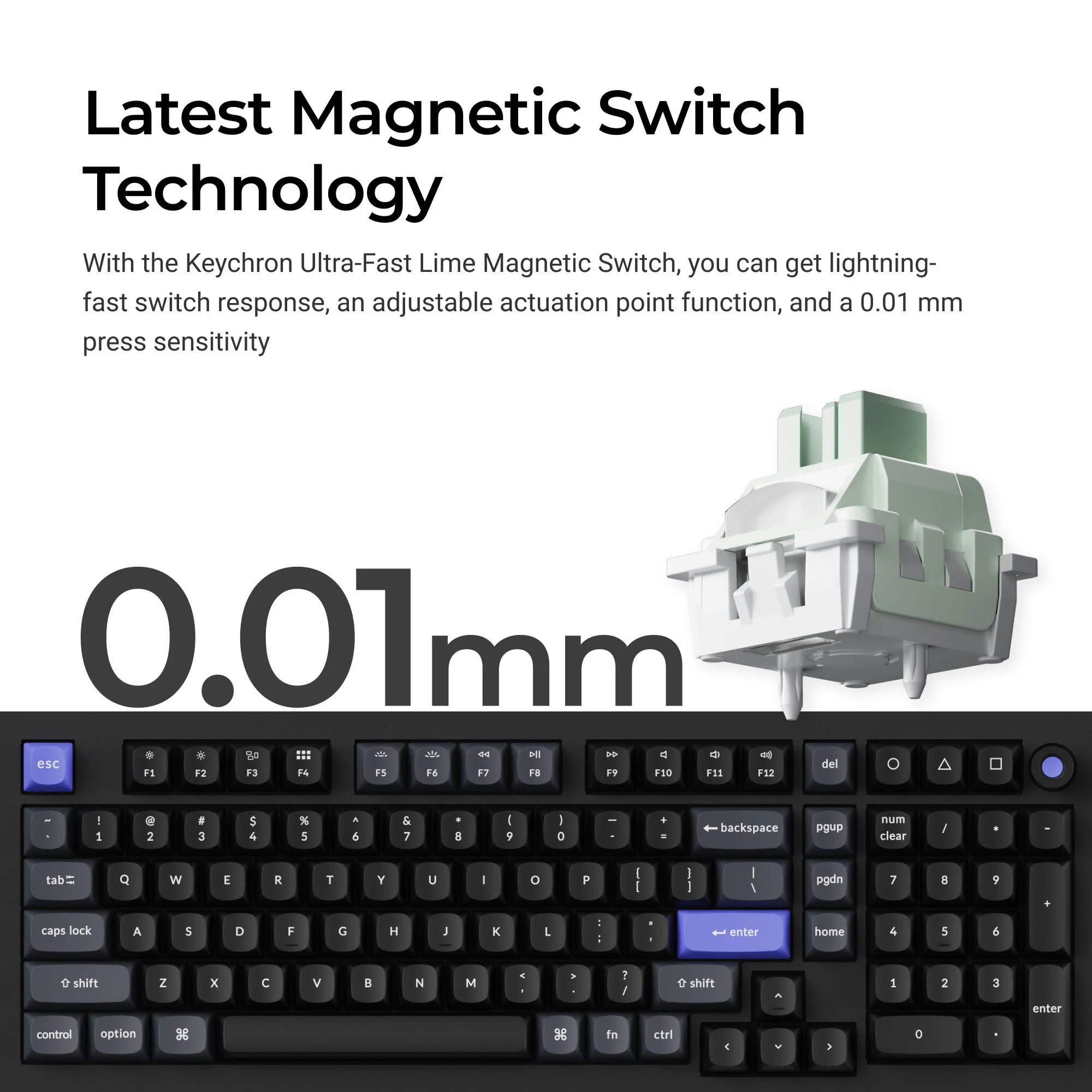 Teclado com interruptores magnéticos Keychron Q5 HE 8K