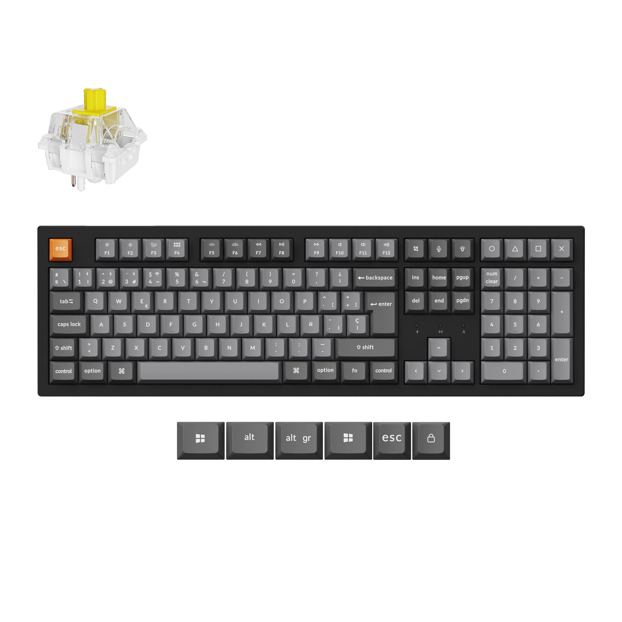Keychron K10 Max QMK langaton mekaaninen näppäimistö, ISO-asettelu, kokoelma