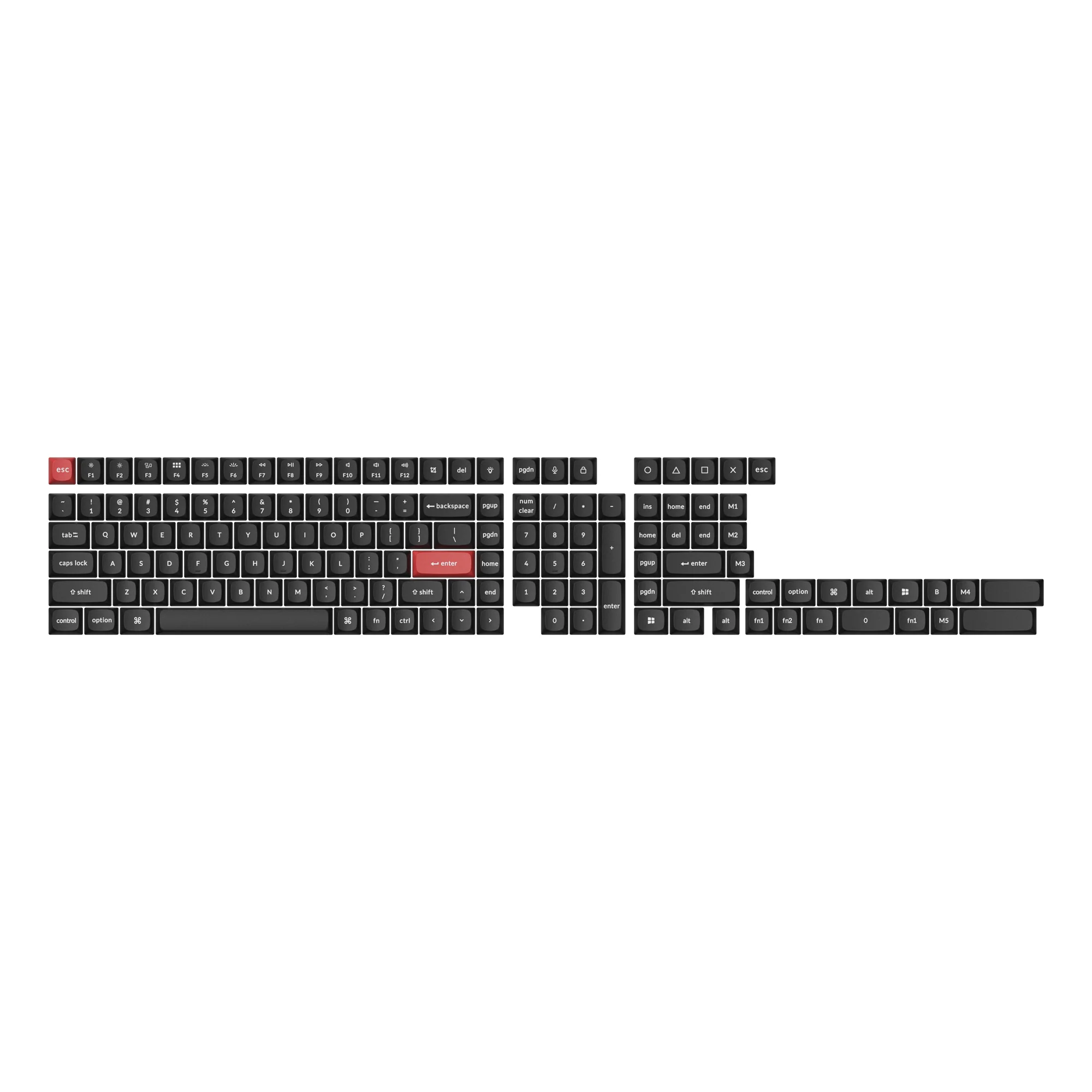 Double Shot PBT OSA Komplet Keycap-sæt