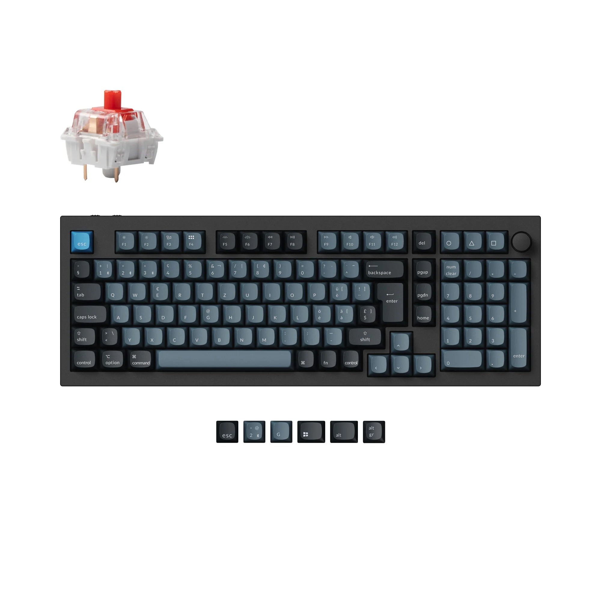 Keychron Q5 Pro QMK/VIA langaton mukautettu mekaaninen näppäimistö ISO-layout-kokoelma