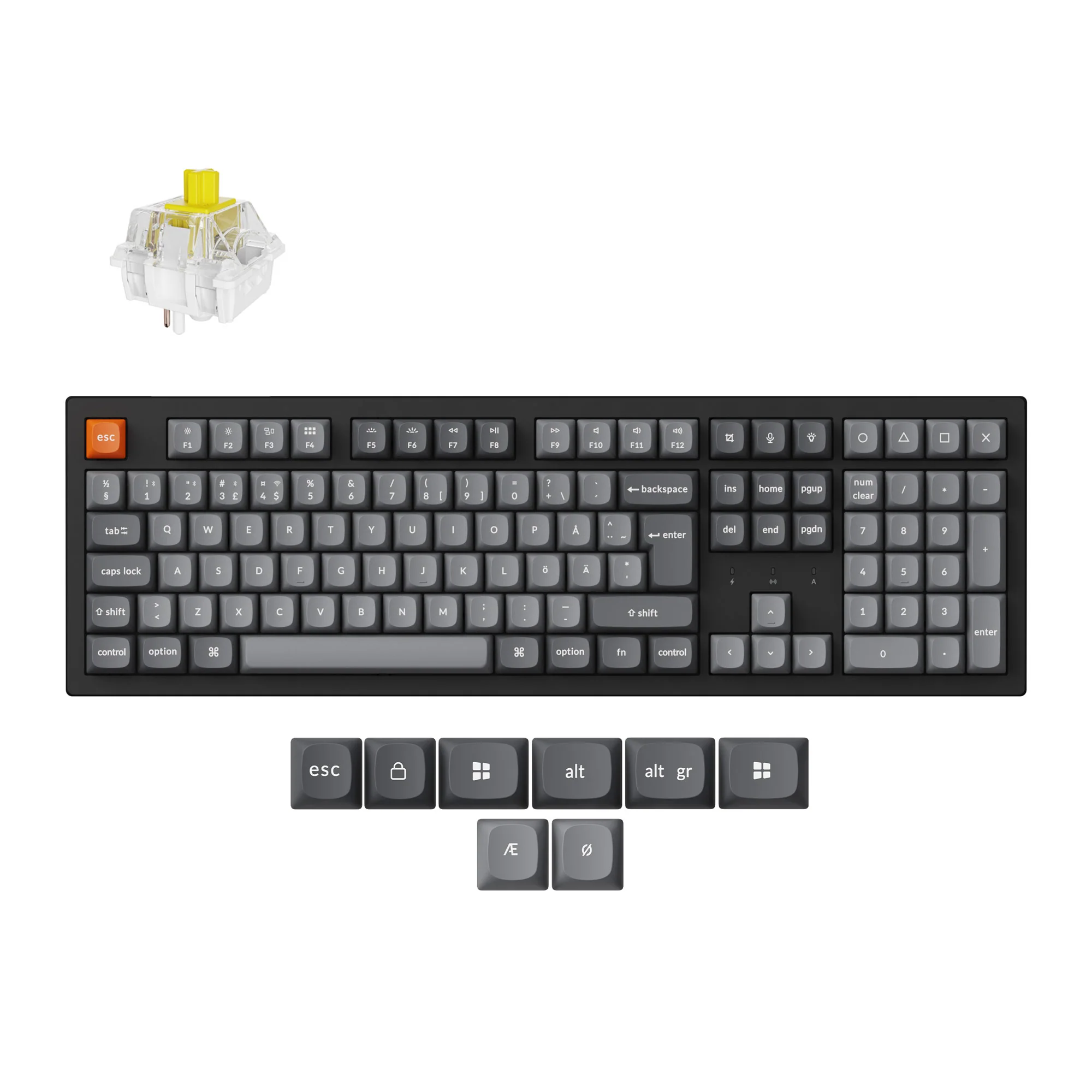Keychron K10 Max QMK langaton mekaaninen näppäimistö, ISO-asettelu, kokoelma