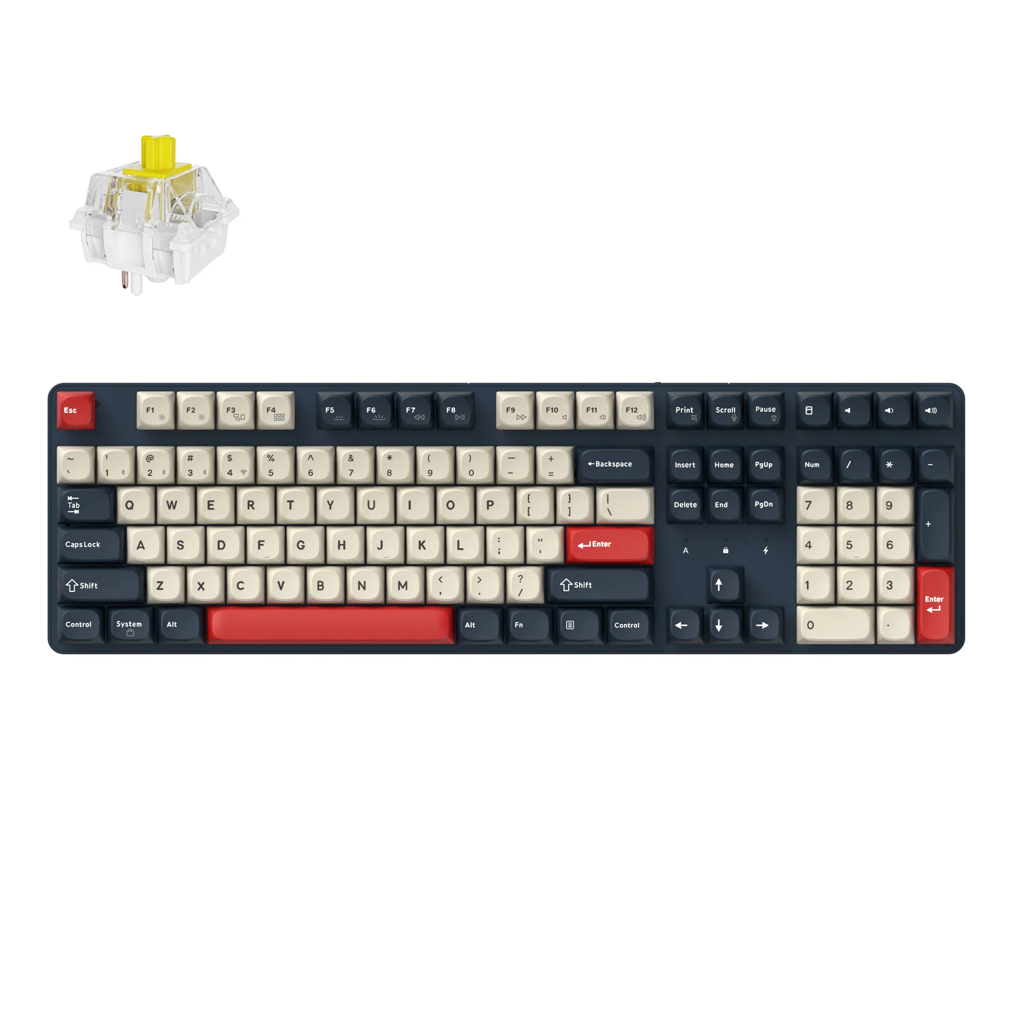Keychron J5 Teclado mecánico inalámbrico QMK
