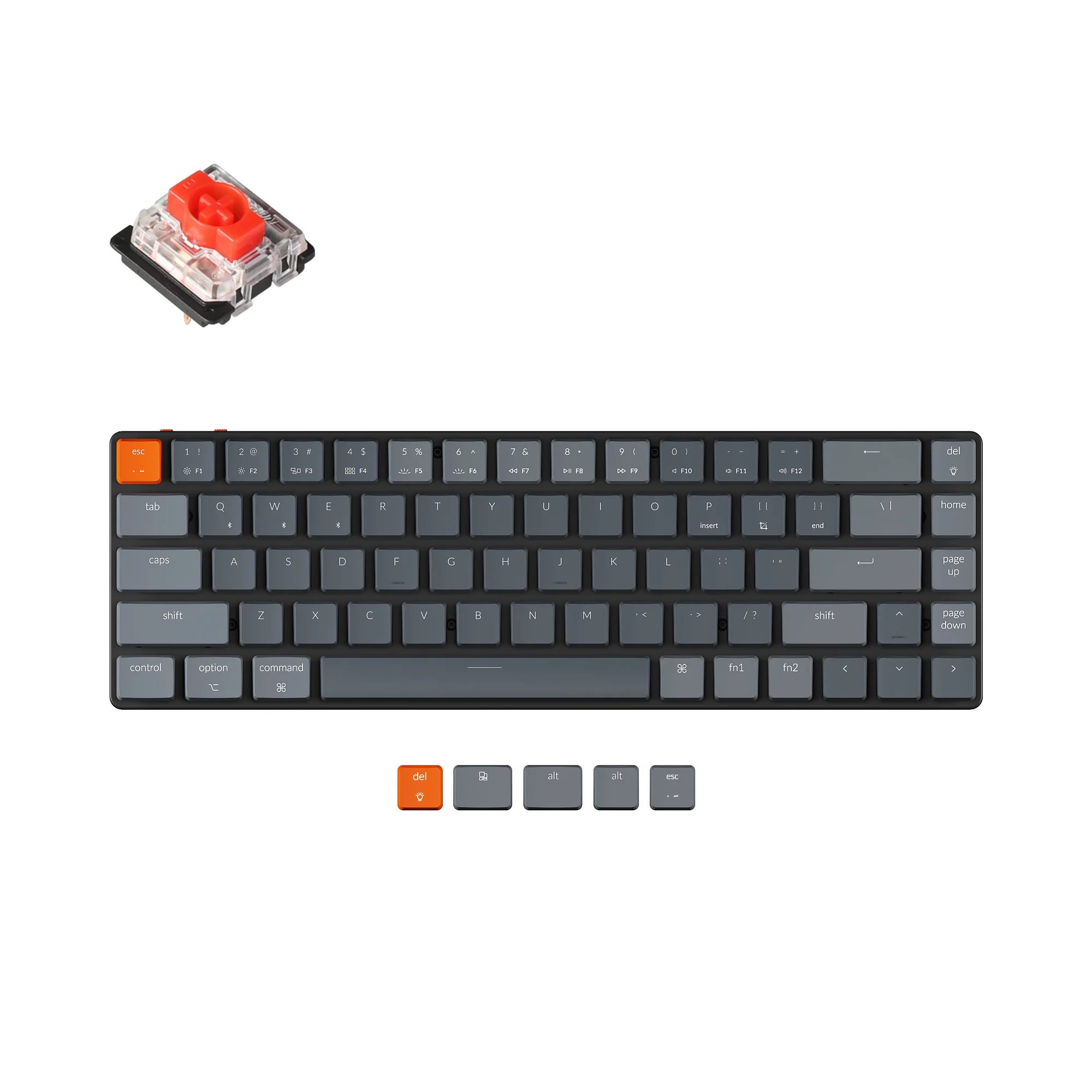Clavier mécanique sans fil ultra-fin Keychron K7