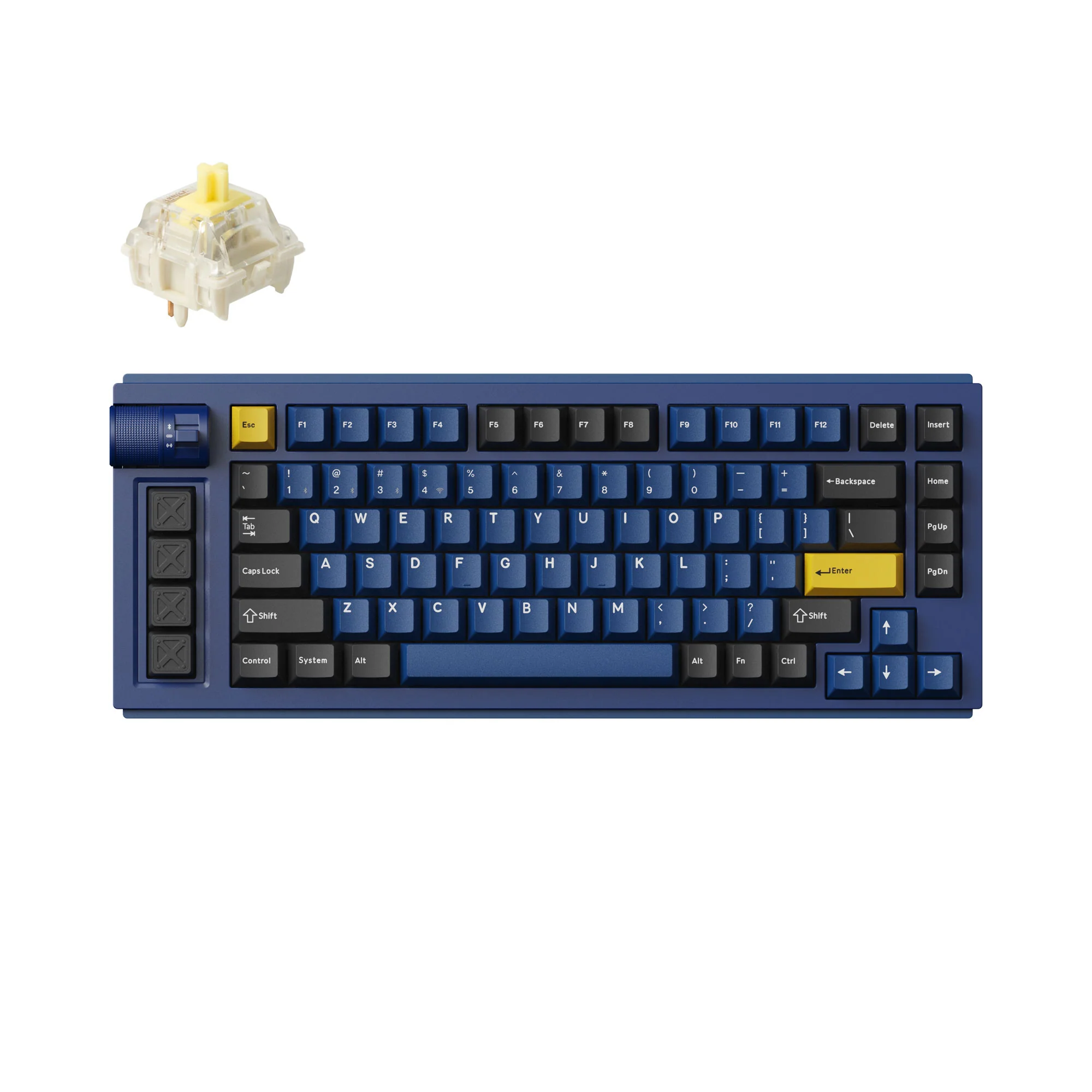 Teclado gamer personalizado sem fio Lemokey L1 QMK/VIA