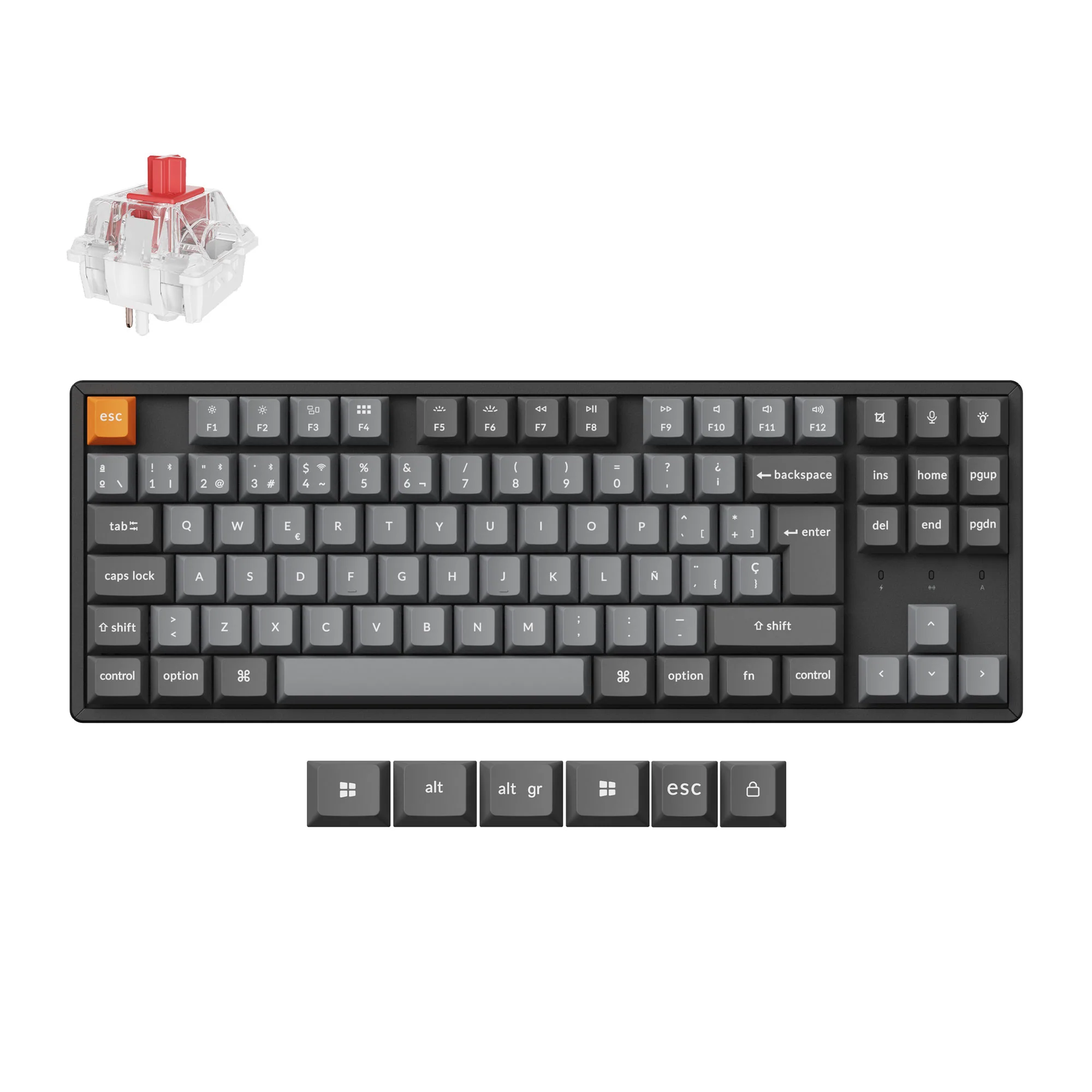 Keychron K8 Max QMK Wireless Mechanical Keyboard ISO Layout Collection