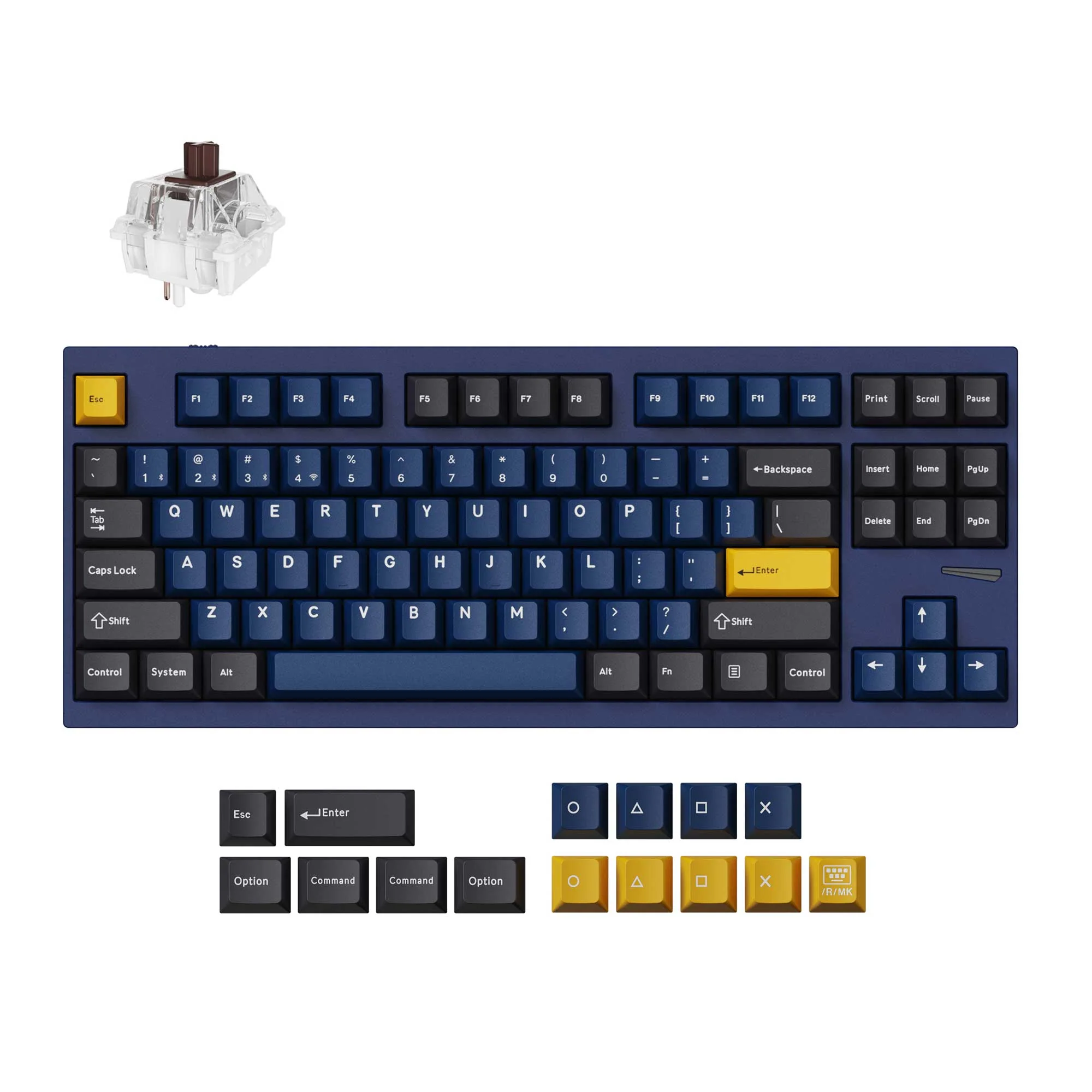 Teclado gamer personalizado sem fio QMK Lemokey L4