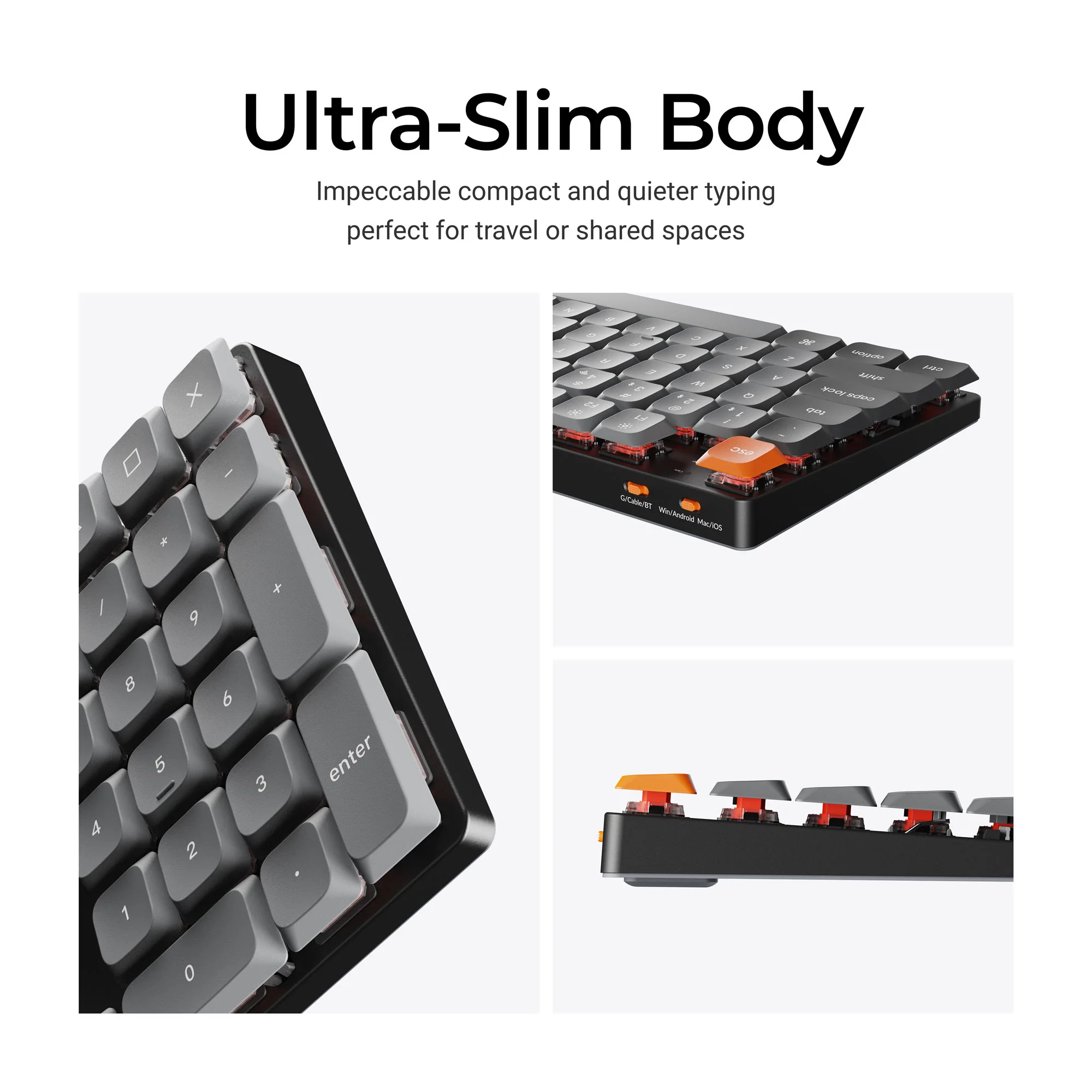 Teclado mecánico inalámbrico personalizado Keychron K5 Max QMK/VIA