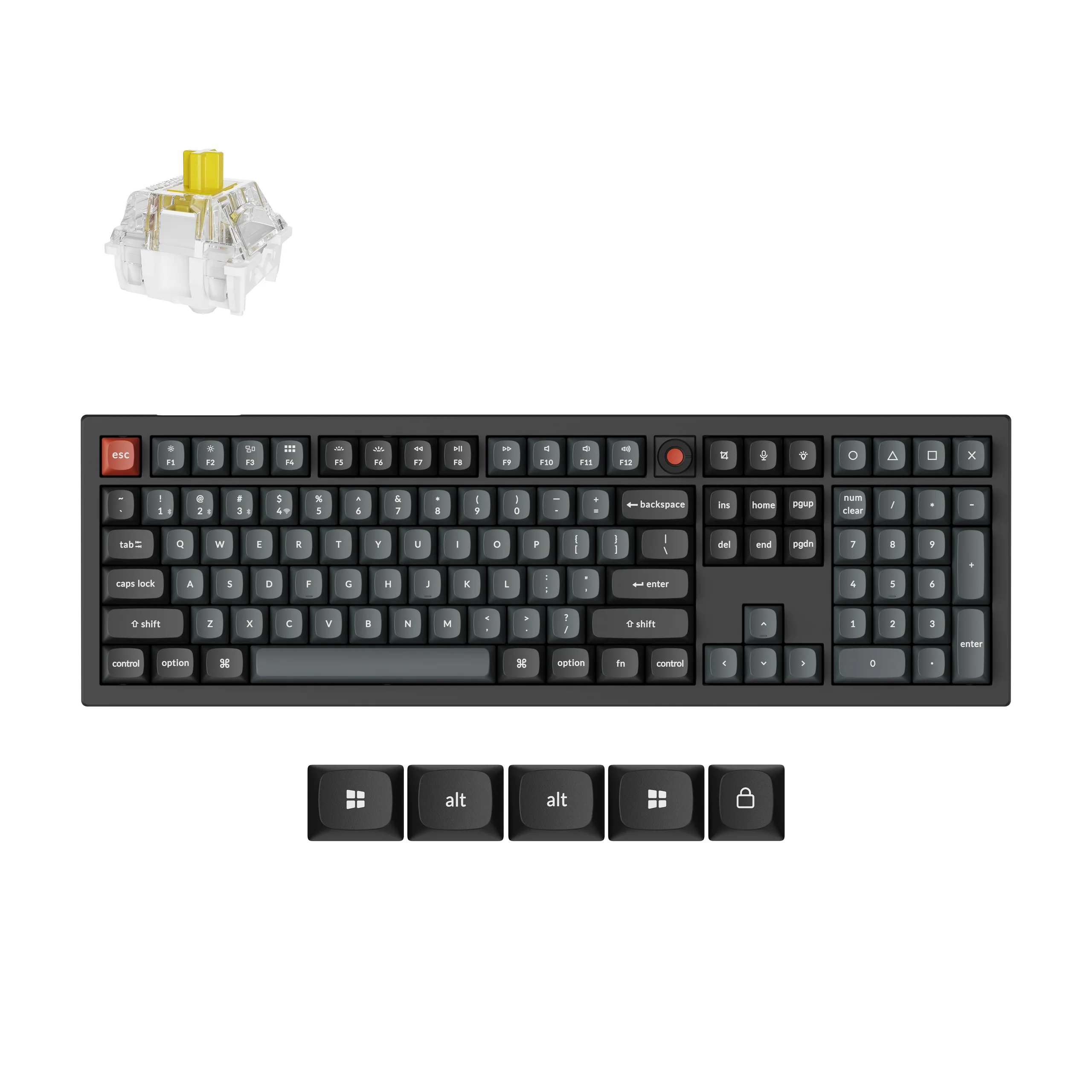 Keychron V6 8K QMK Przewodowa klawiatura mechaniczna custom