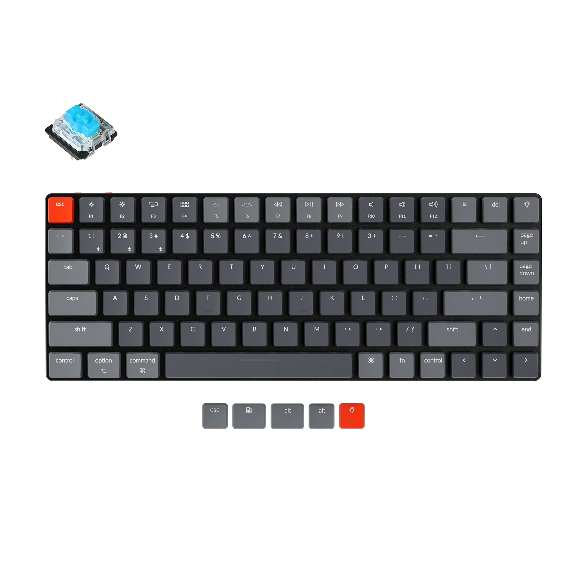 Keychron K3 ultracienka bezprzewodowa klawiatura mechaniczna (wersja 2)