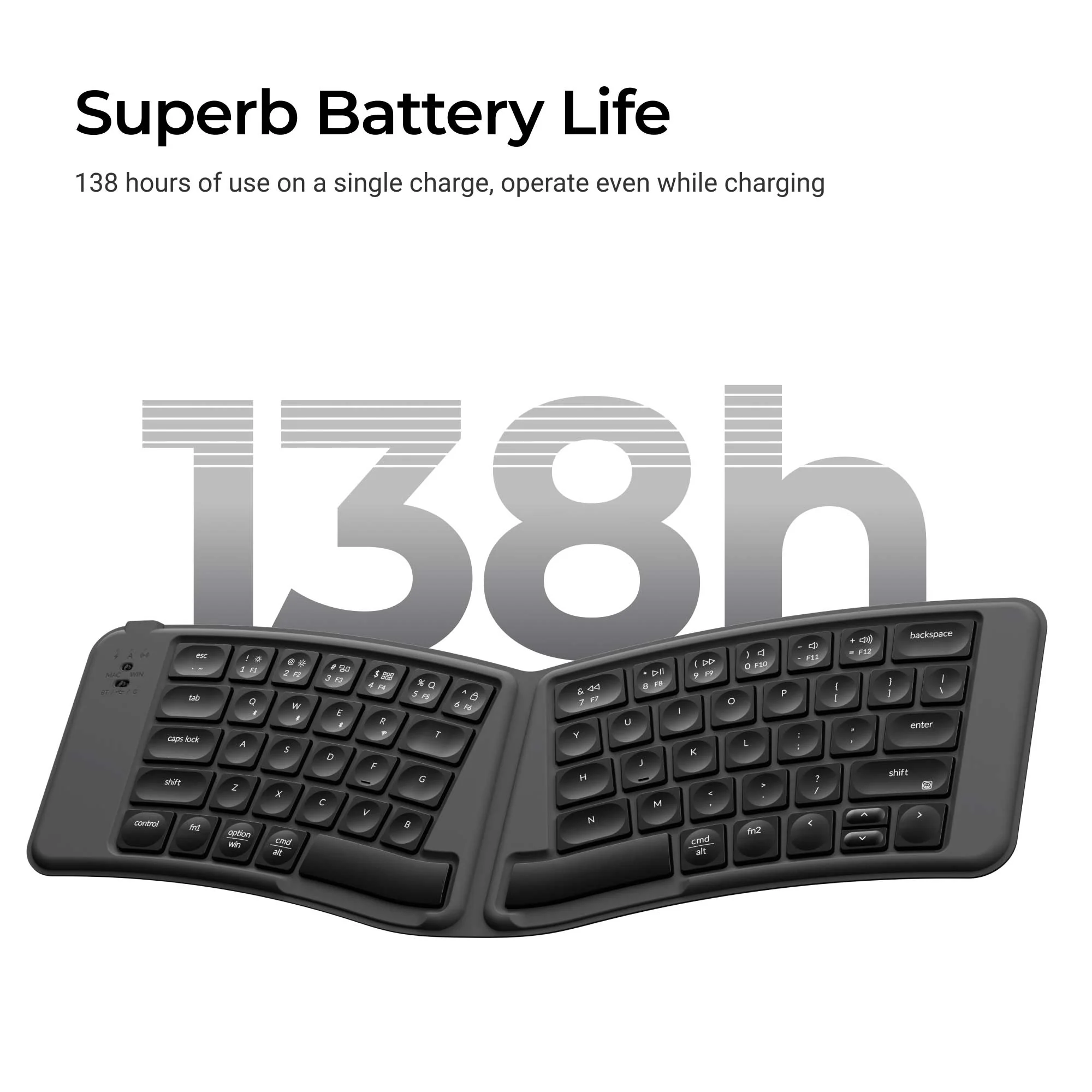Keychron B11 Pro Ultra-Slim Wireless Foldable Keyboard