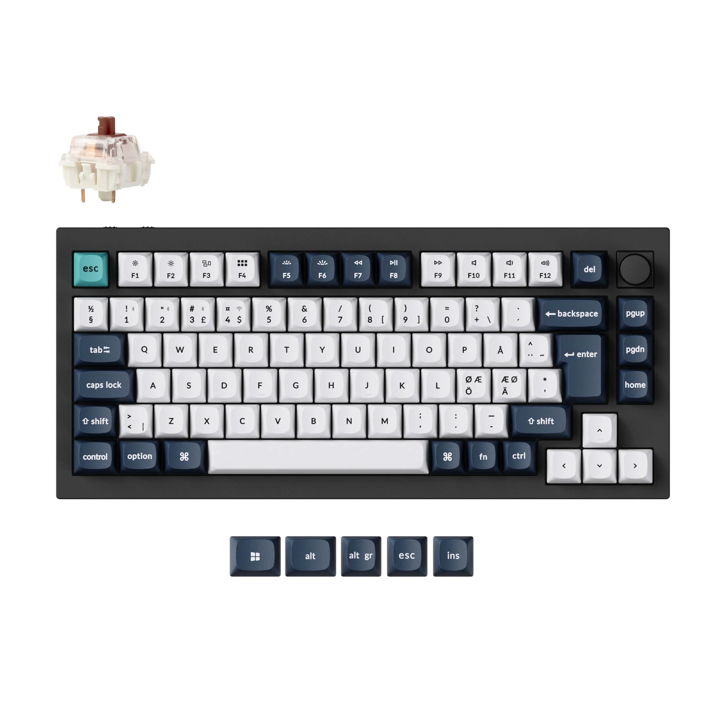 Keychron Q1 Max QMK/VIA Teclado mecánico inalámbrico personalizado Colección ISO