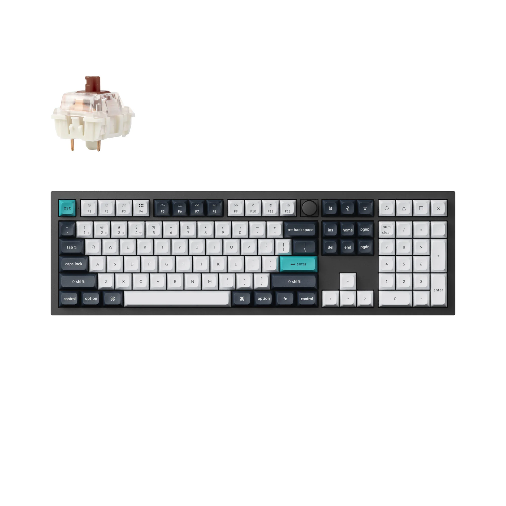 Keychron Q6 Max QMK/VIA langaton mukautettu mekaaninen näppäimistö