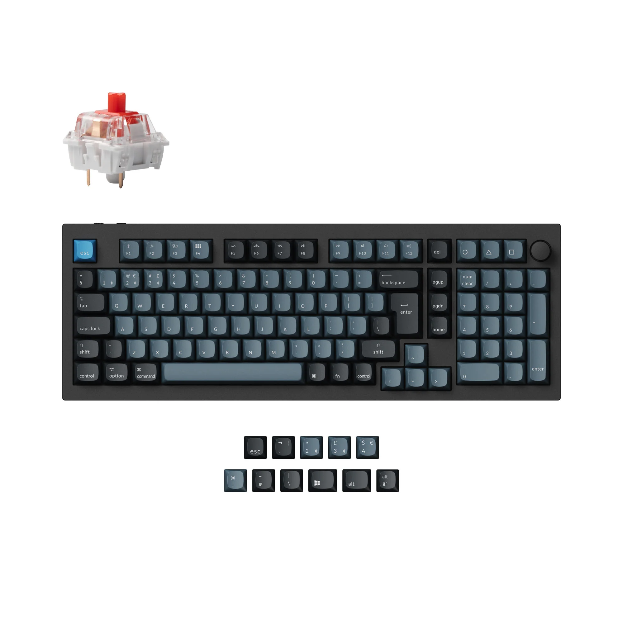 Keychron Q5 Pro QMK/VIA langaton mukautettu mekaaninen näppäimistö ISO-layout-kokoelma