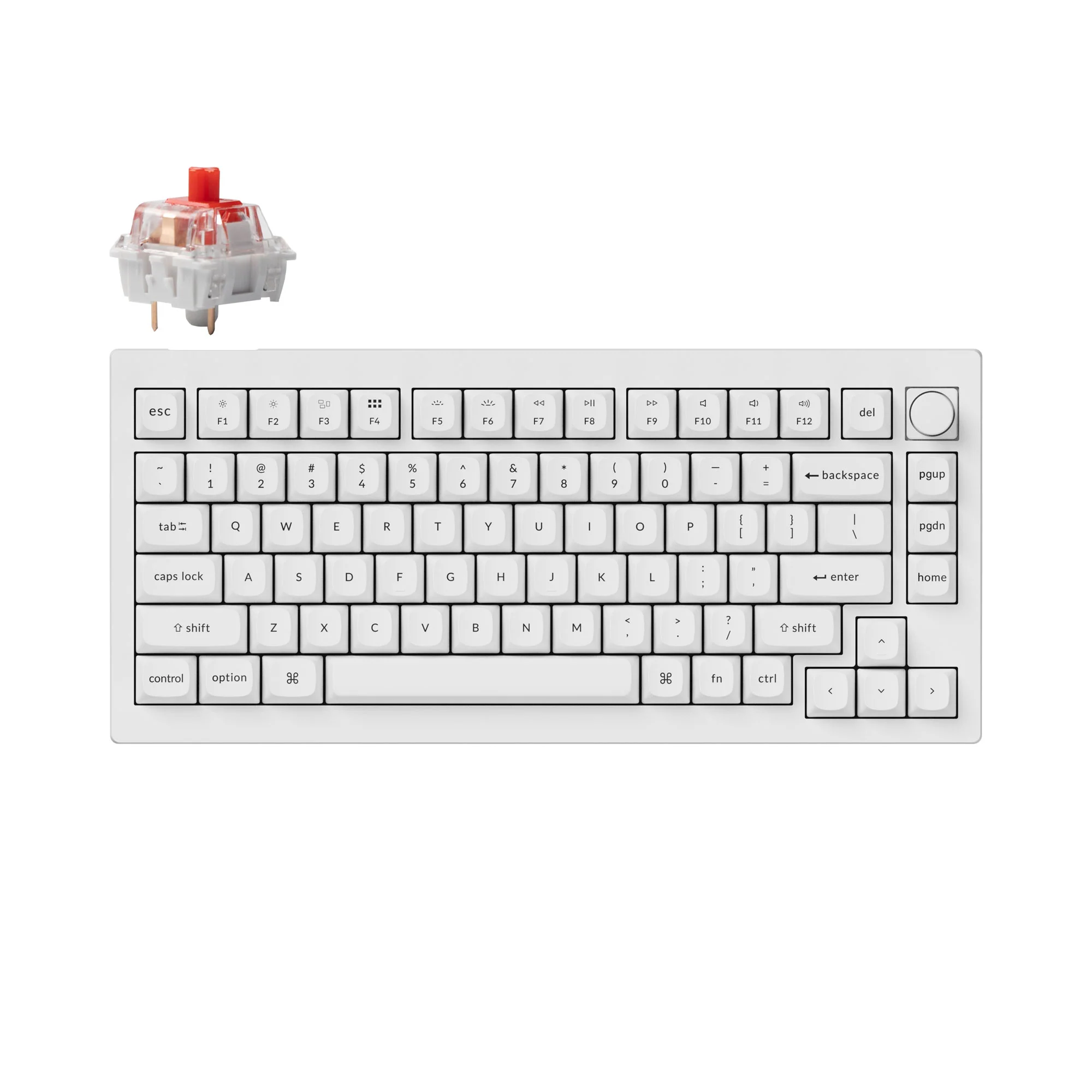 Keychron V1 QMK custom mekanisk tastatur