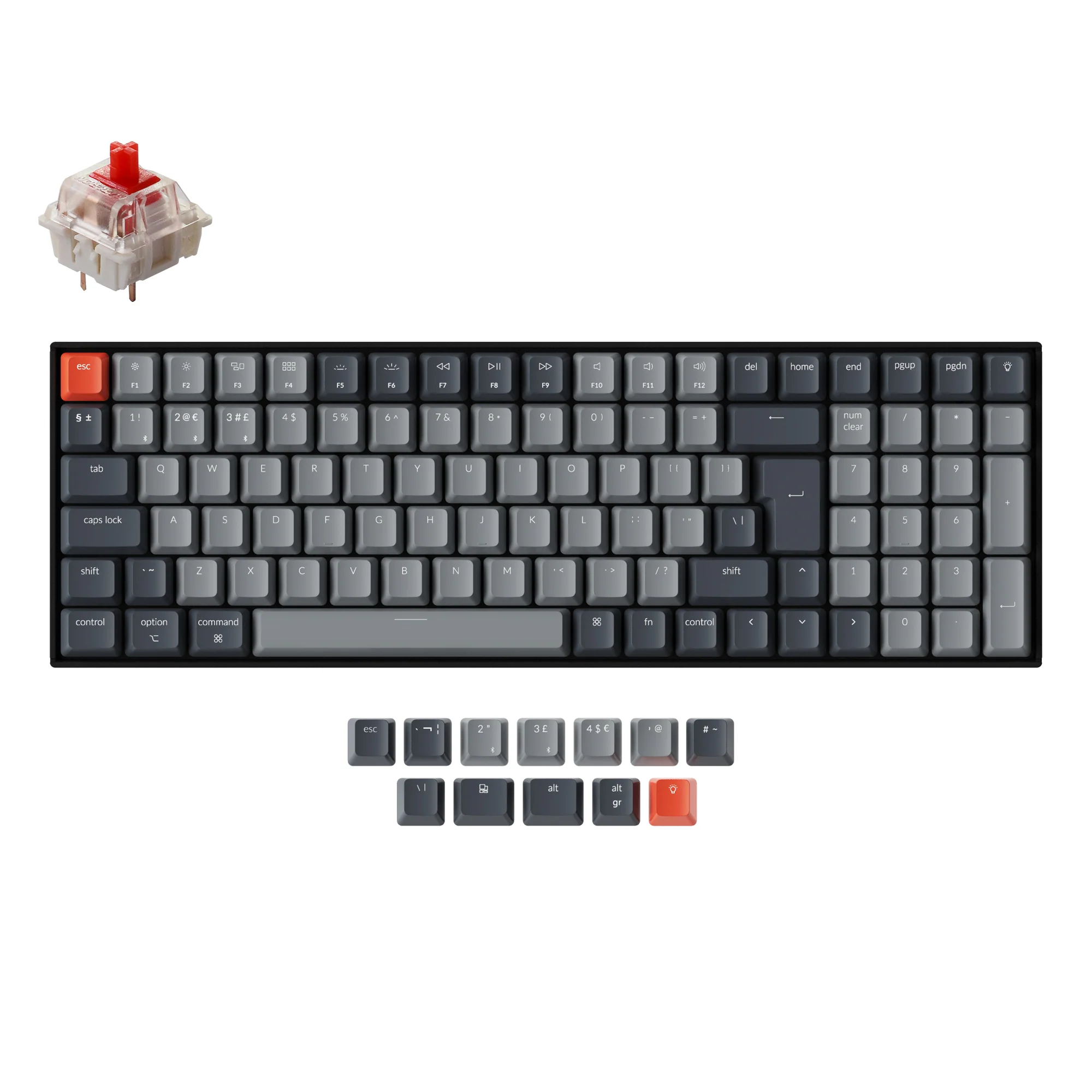 Clavier mécanique sans fil Keychron K4 (disposition ISO UK) - Version 2