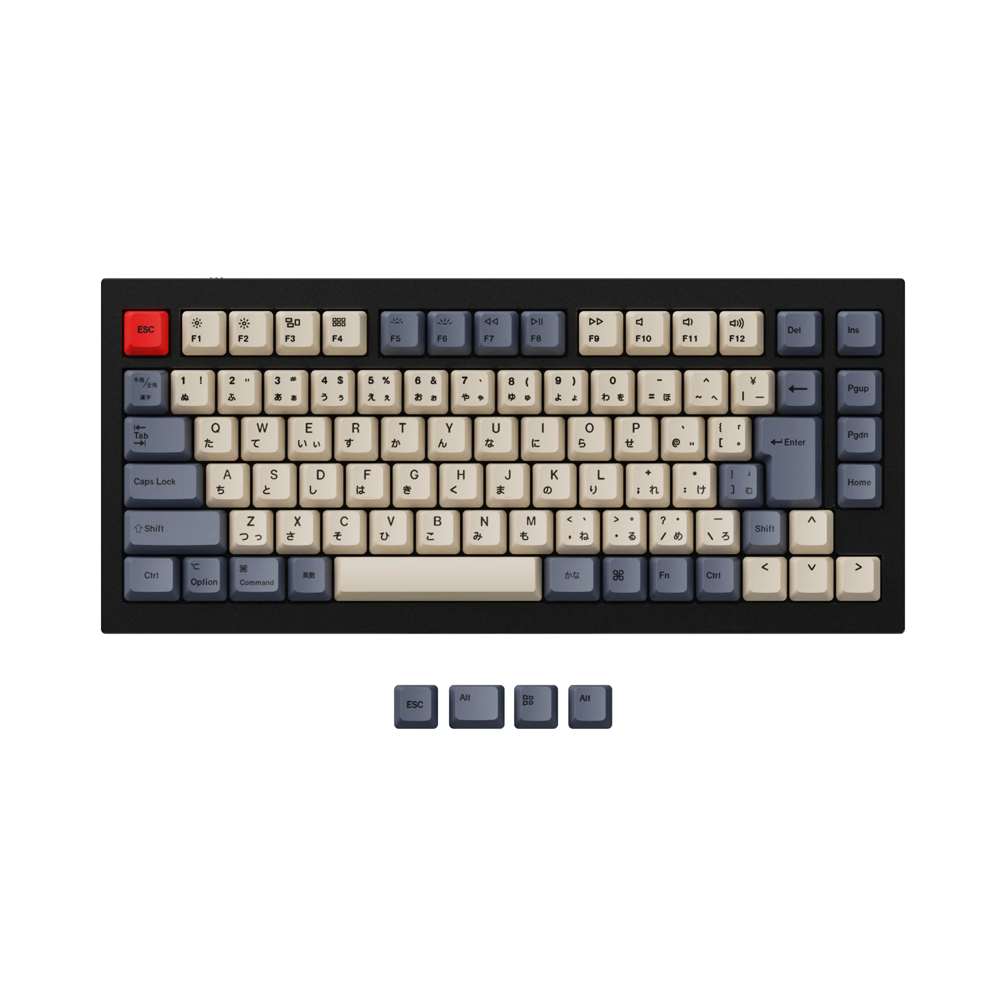 JIS Q1 OEM Dye-Sub PBT keycap-sæt