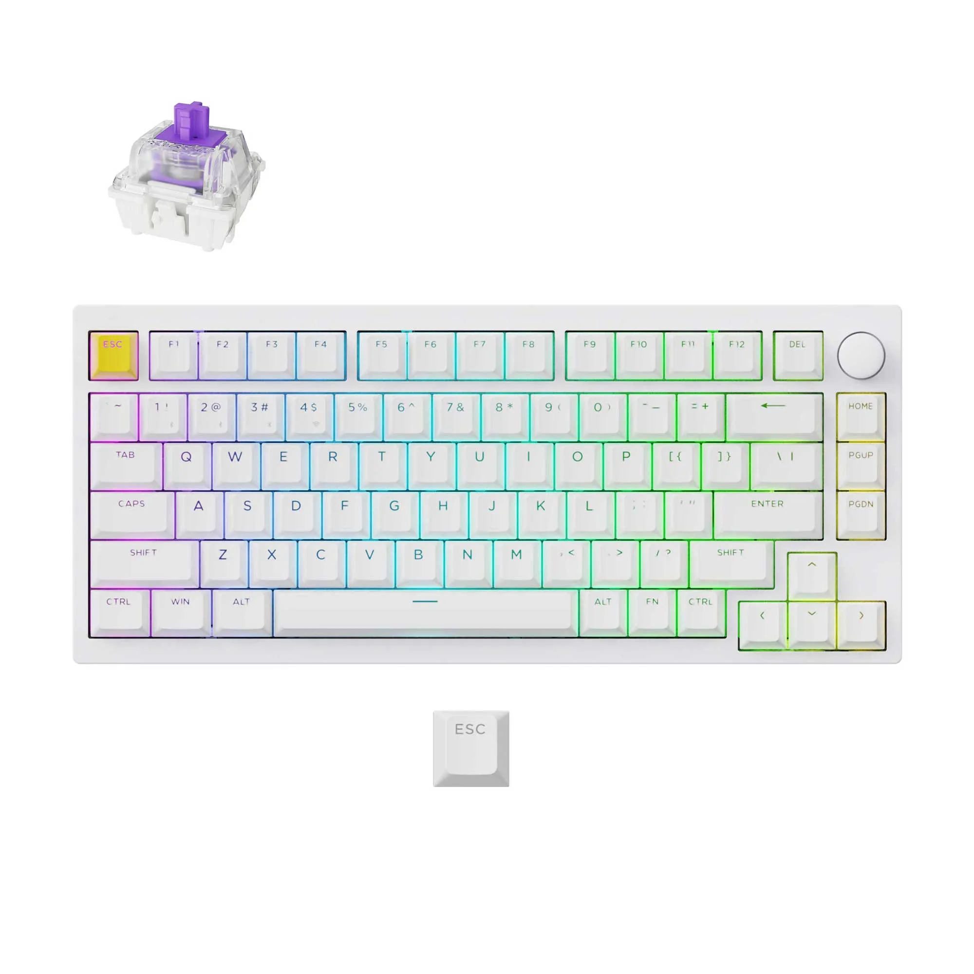 Lemokey P1 HE Teclado gaming inalámbrico personalizado con interruptor magnético