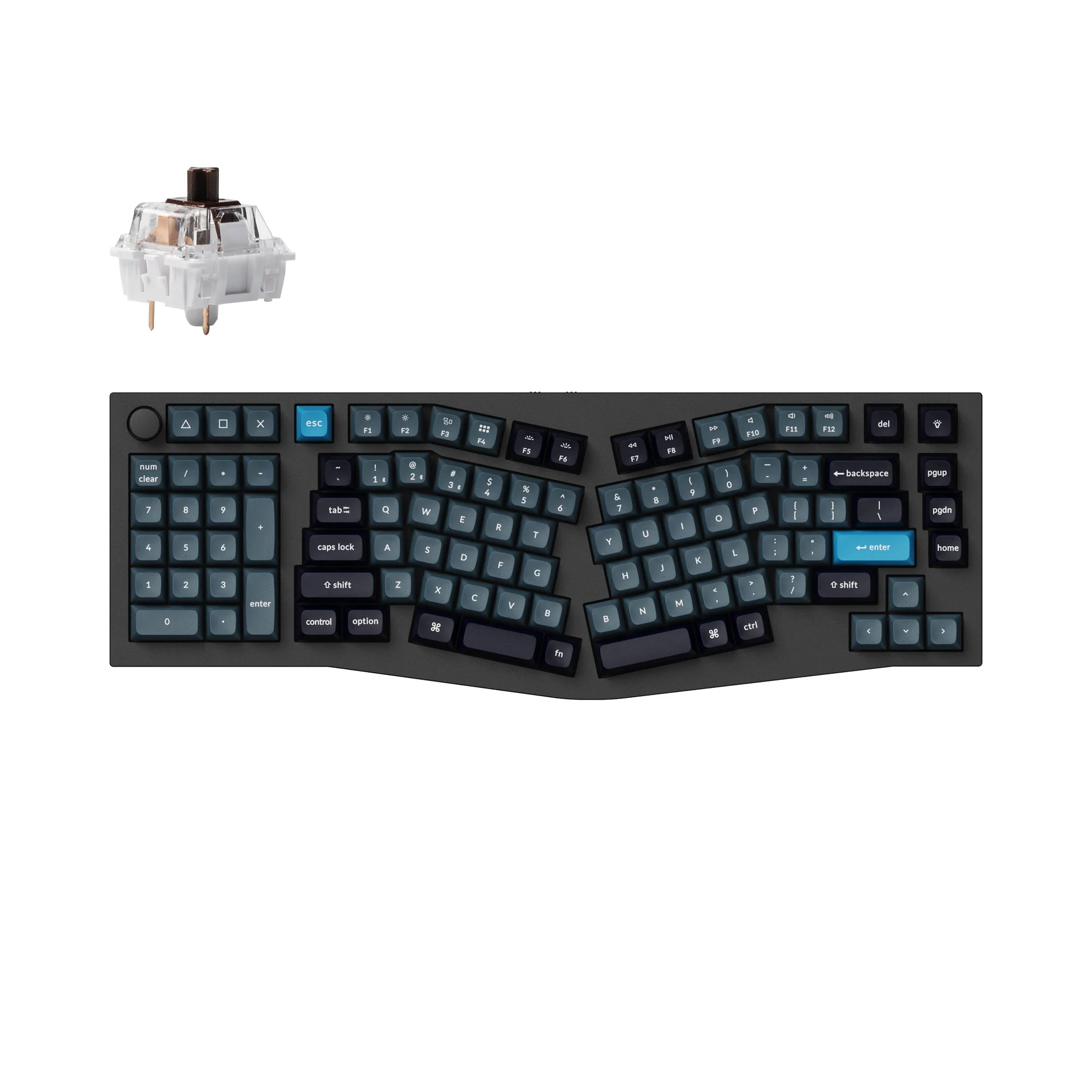 Keychron Q14 Pro (Alice Layout) QMK/VIA trådløst custom mekanisk tastatur
