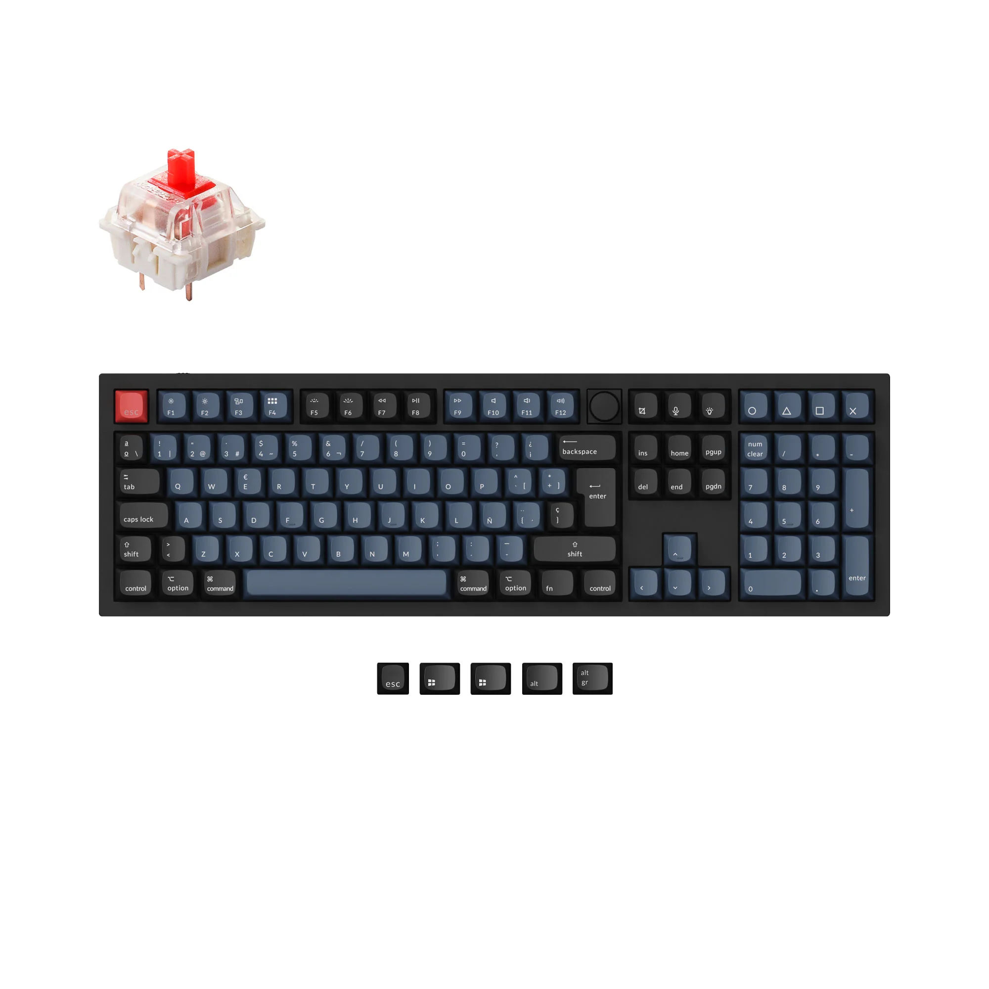 Colección de teclado mecánico personalizado Keychron Q6 QMK con distribución ISO