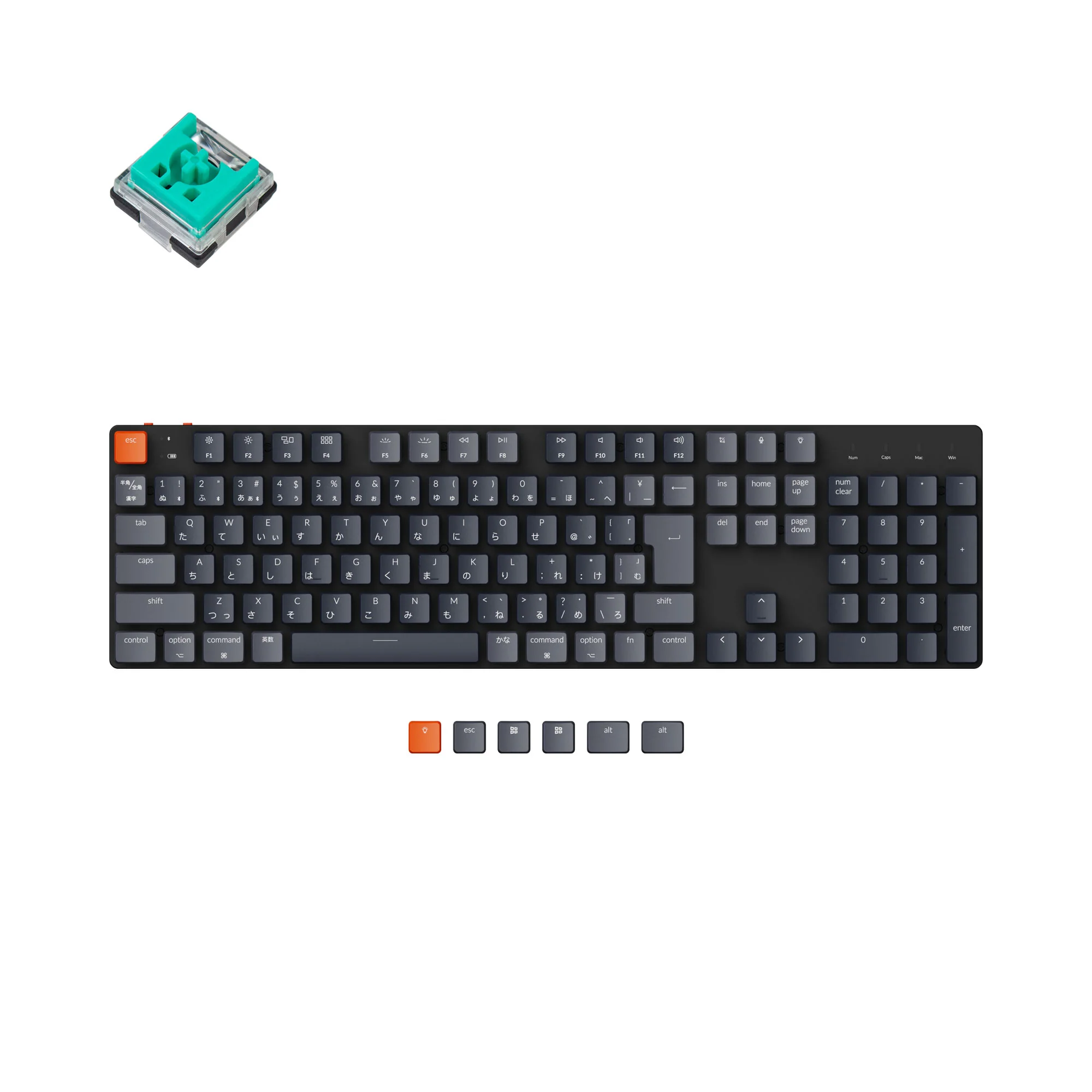 Keychron K5 SE trådløst mekanisk tastatur (japansk JIS-layout)
