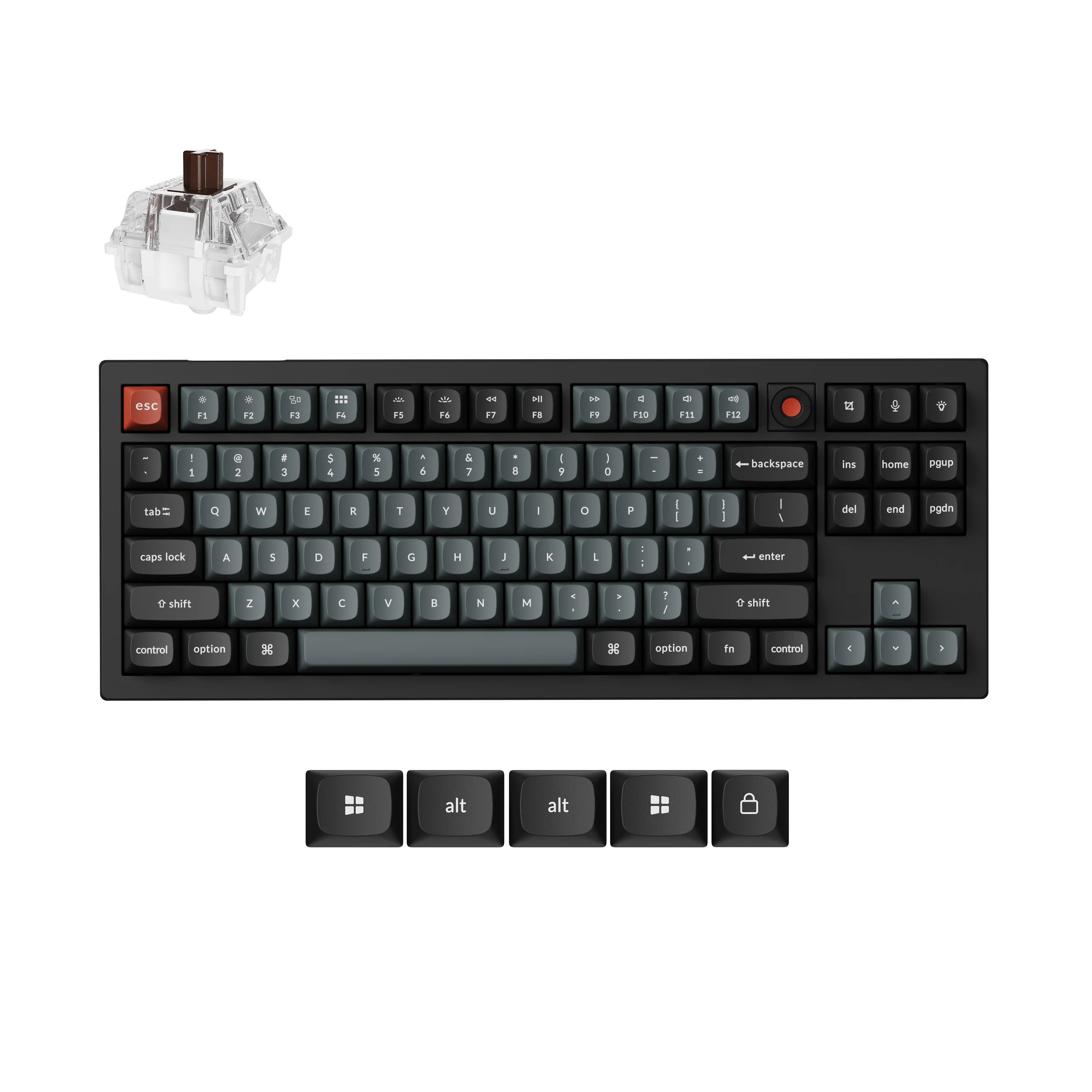 Keychron V3 8K QMK Przewodowa klawiatura mechaniczna custom