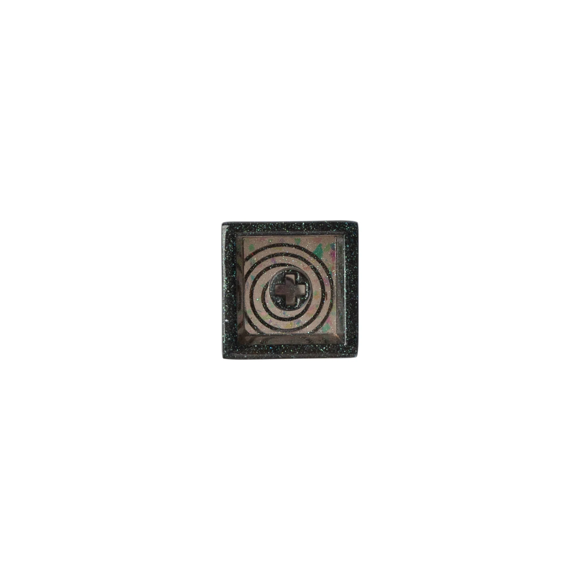 Keycap artesanal de resina Galaxy