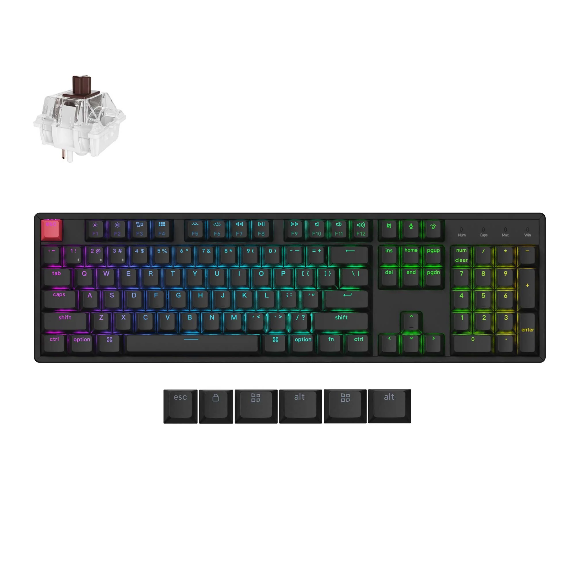 Keychron K10 QMK langaton mekaaninen näppäimistö (versio 2)