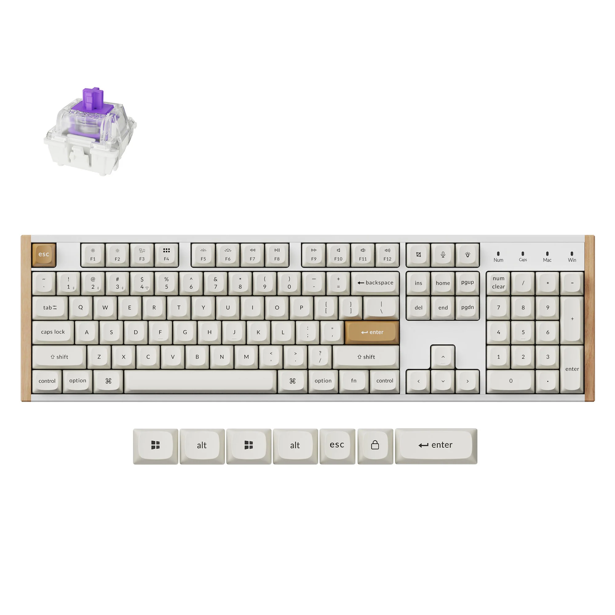 Teclado Personalizado Sem Fio Keychron K10 HE com Switch Magnético