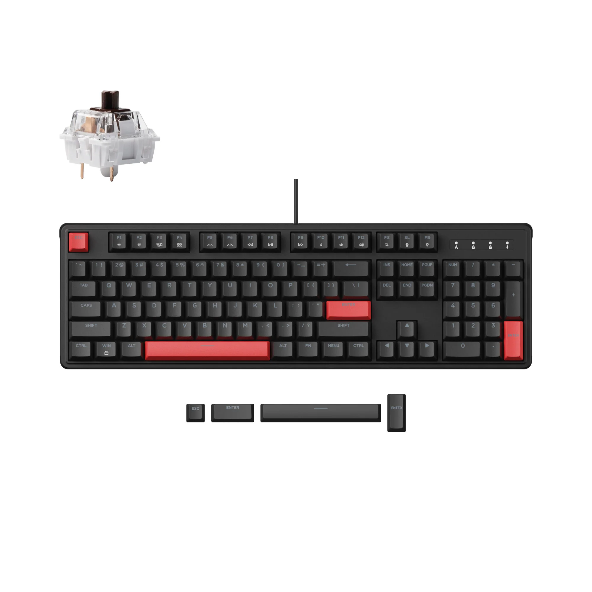 Lemokey X3 QMK/VIA Bedraad Mechanisch Toetsenbord