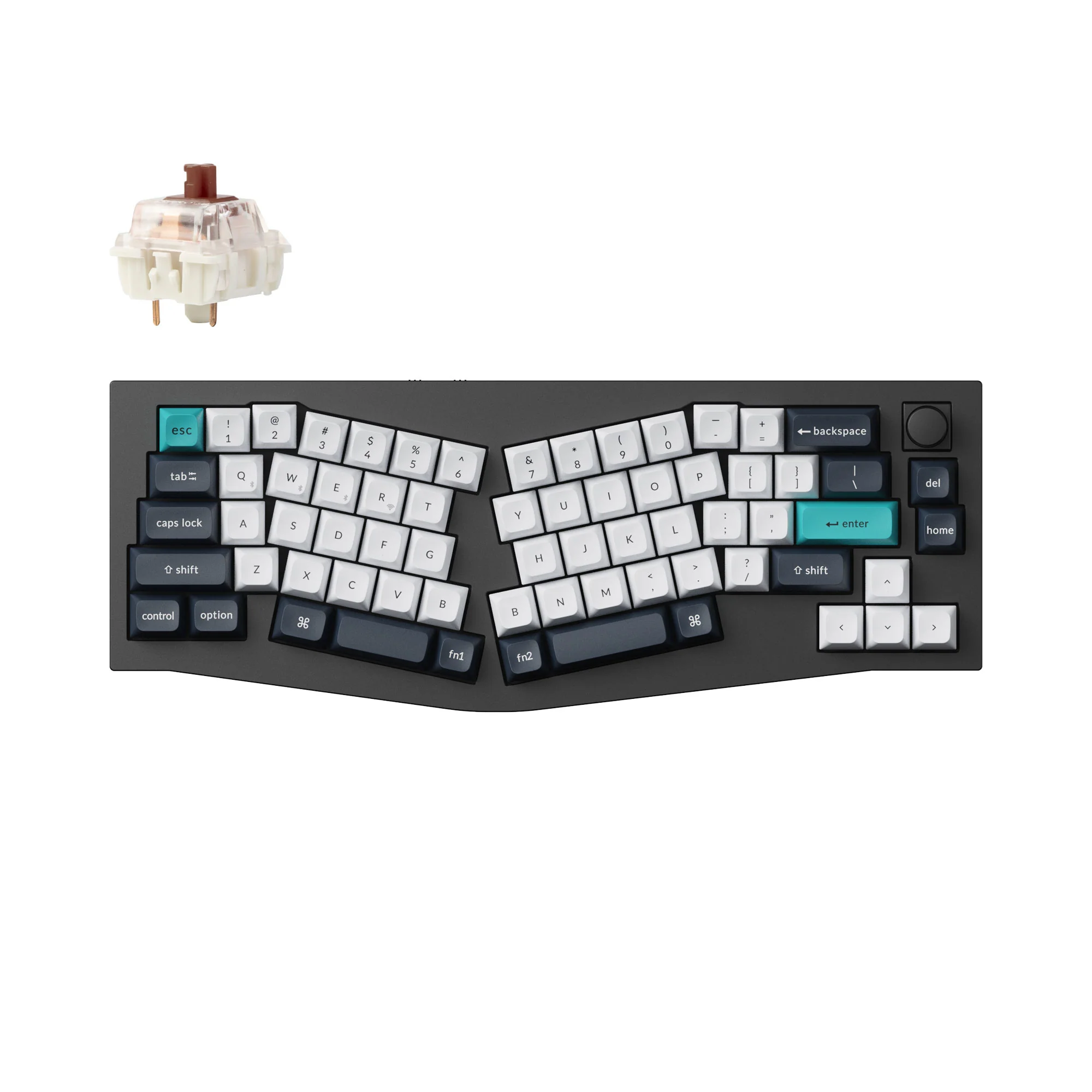 Keychron Q8 Max (distribución Alice) QMK/VIA Teclado mecánico inalámbrico personalizado