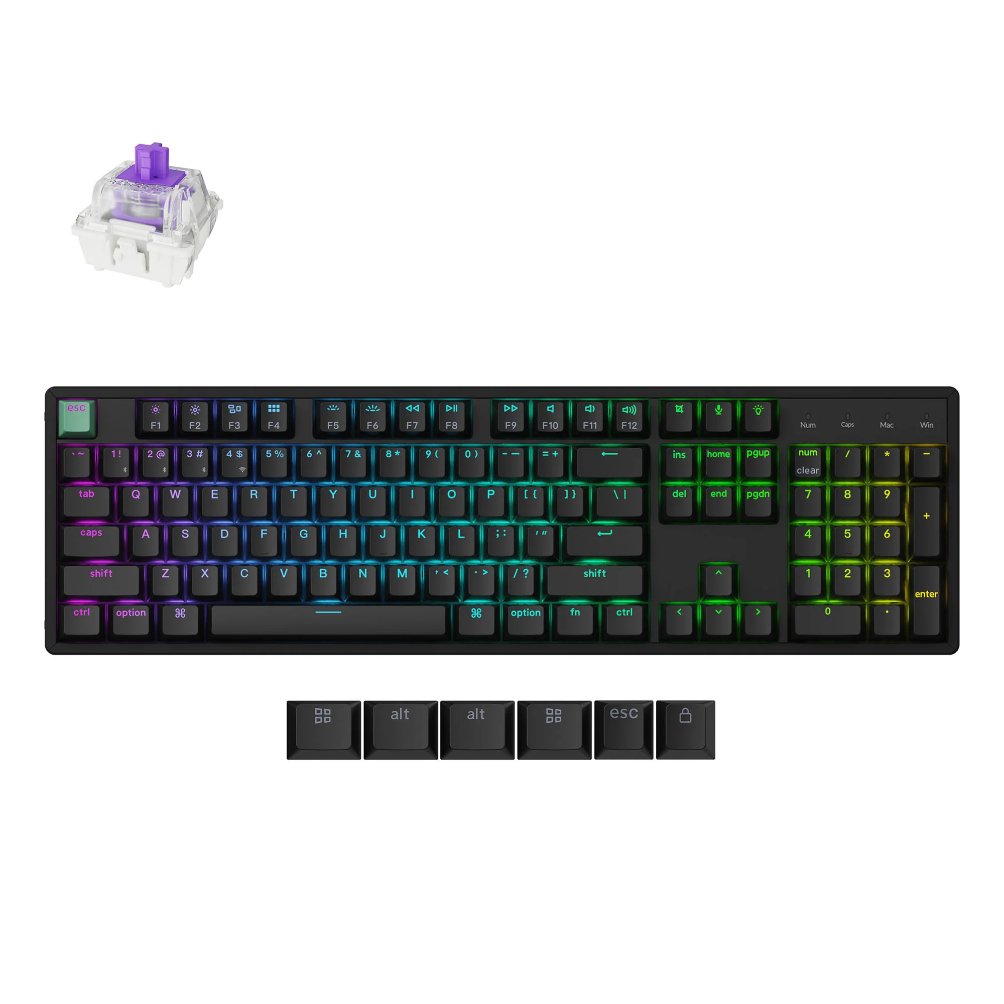 Teclado Personalizado Sem Fio Keychron K10 HE com Switch Magnético