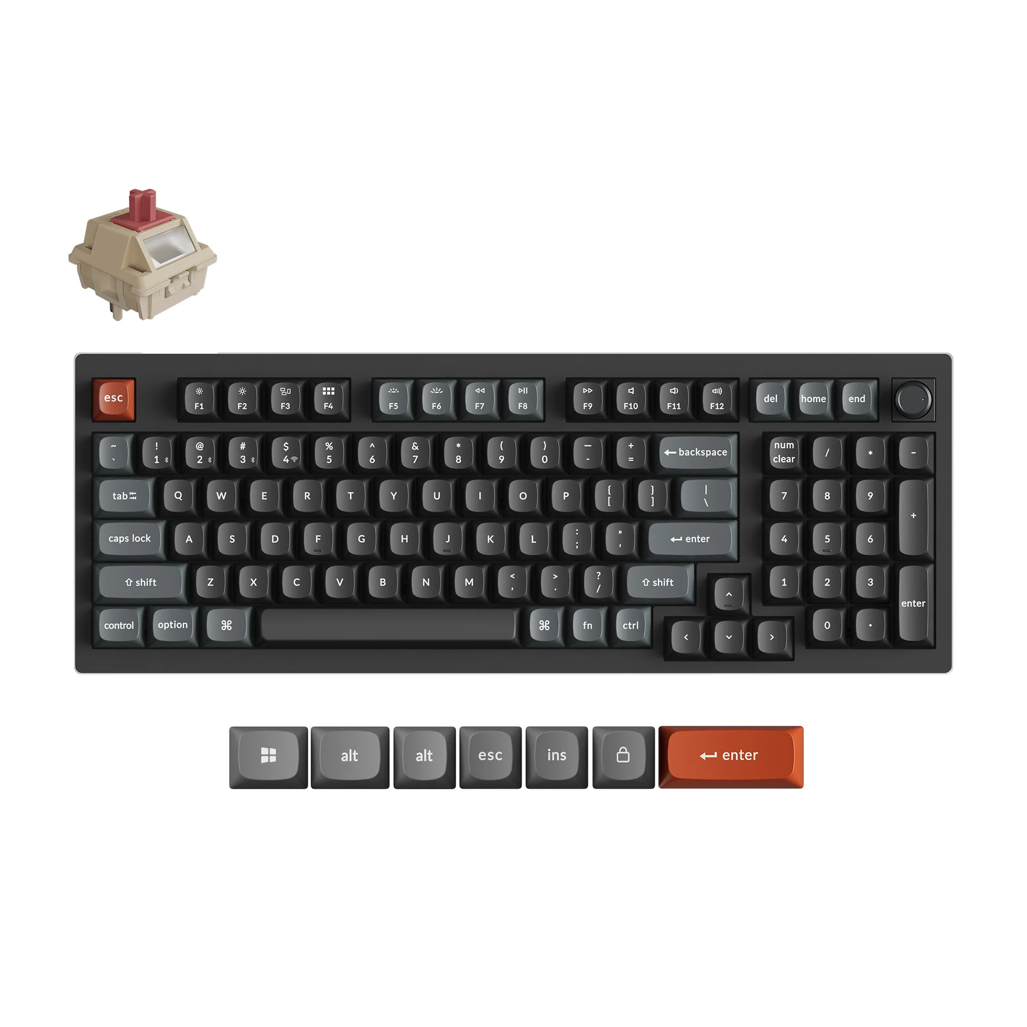 Teclado mecánico personalizado inalámbrico Keychron V5 Ultra 8K