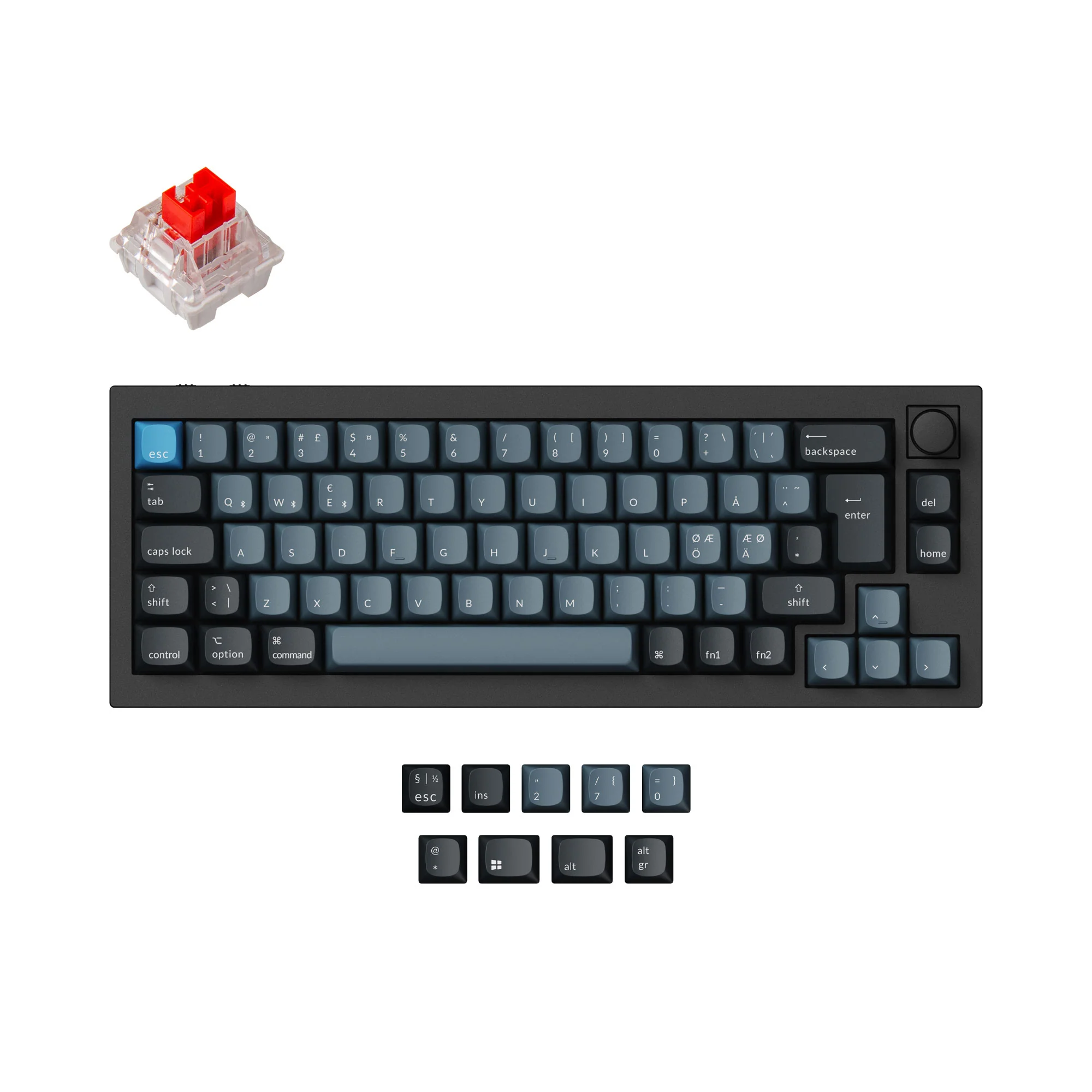 Keychron Q2 Pro teclado mecánico inalámbrico personalizable QMK/VIA - colección de distribución ISO