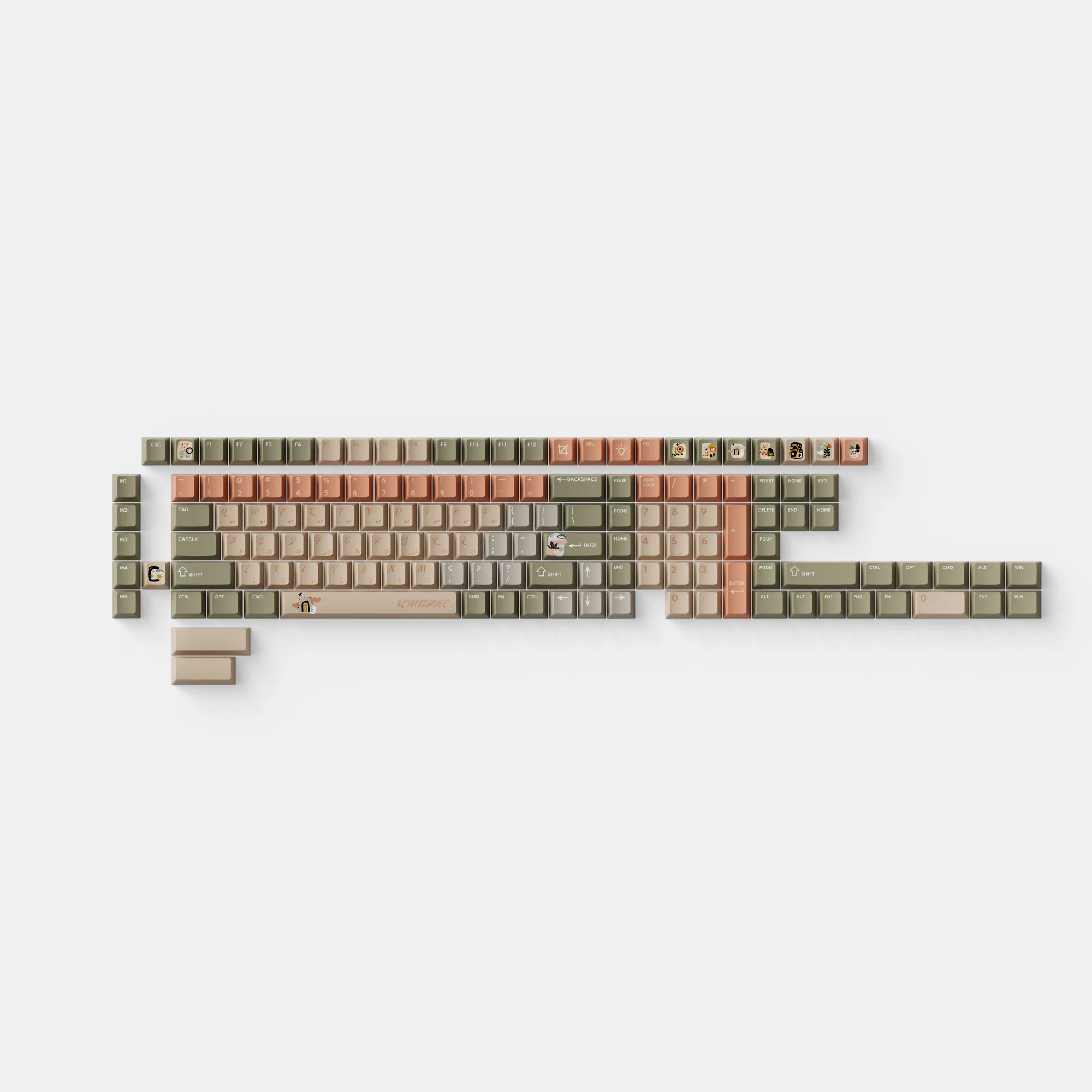 Renaissance - Conjunto Completo de Keycaps PBT Dye-Sub Perfil Cherry