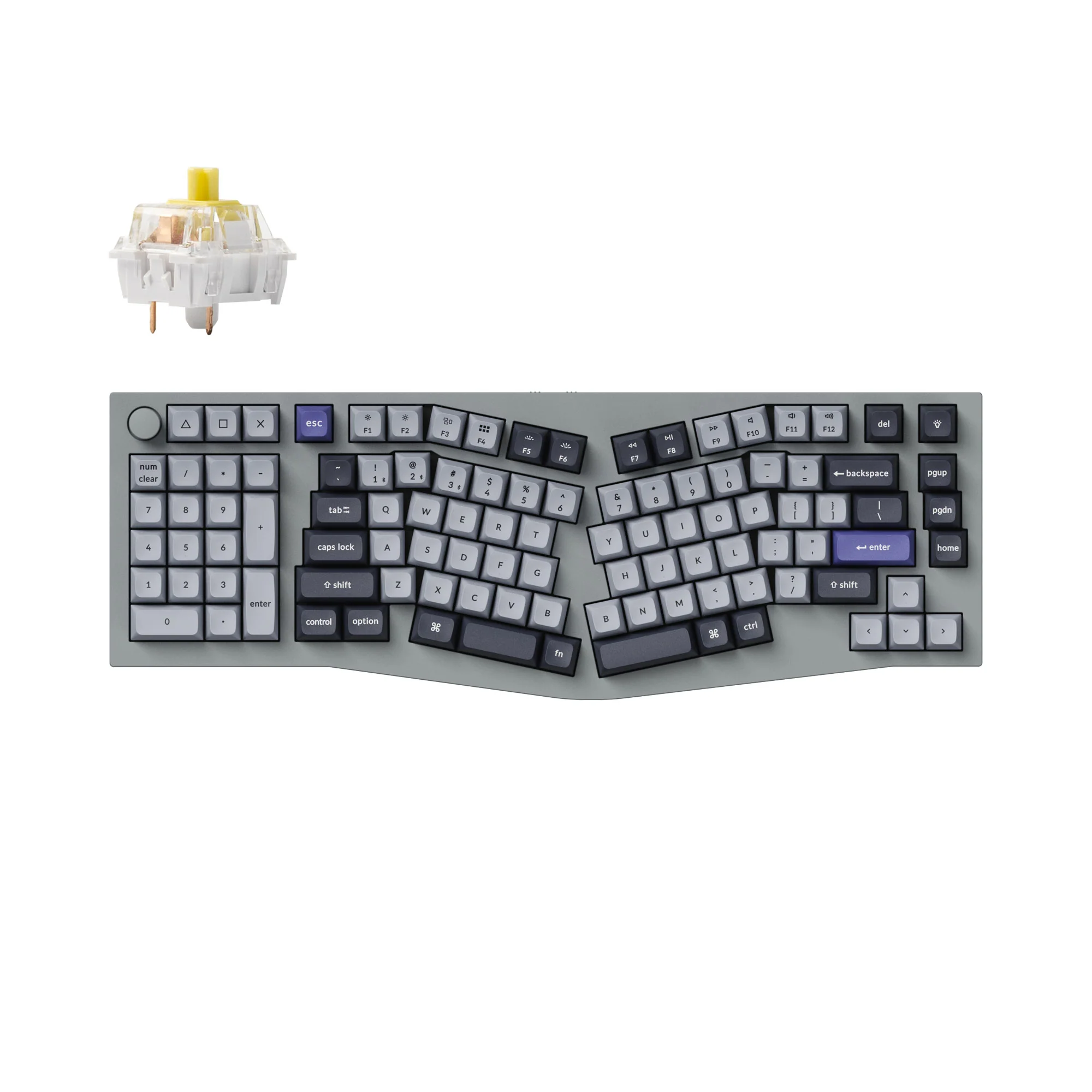 Keychron Q14 Pro (Alice Layout) QMK/VIA trådløst custom mekanisk tastatur