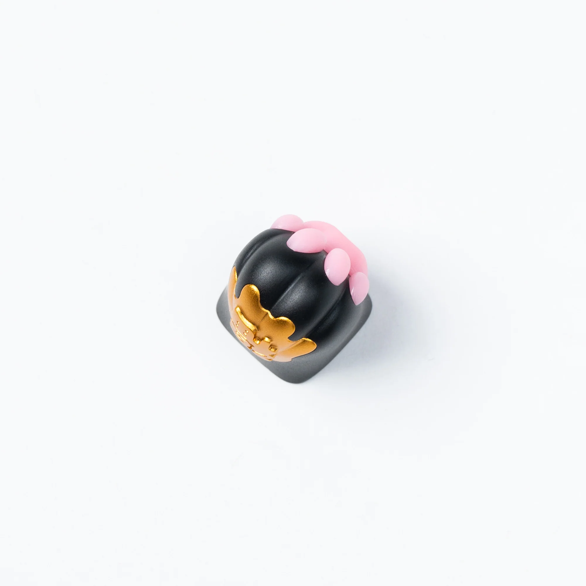 Keycap artesanal de aleación de aluminio de patita de gato de silicona